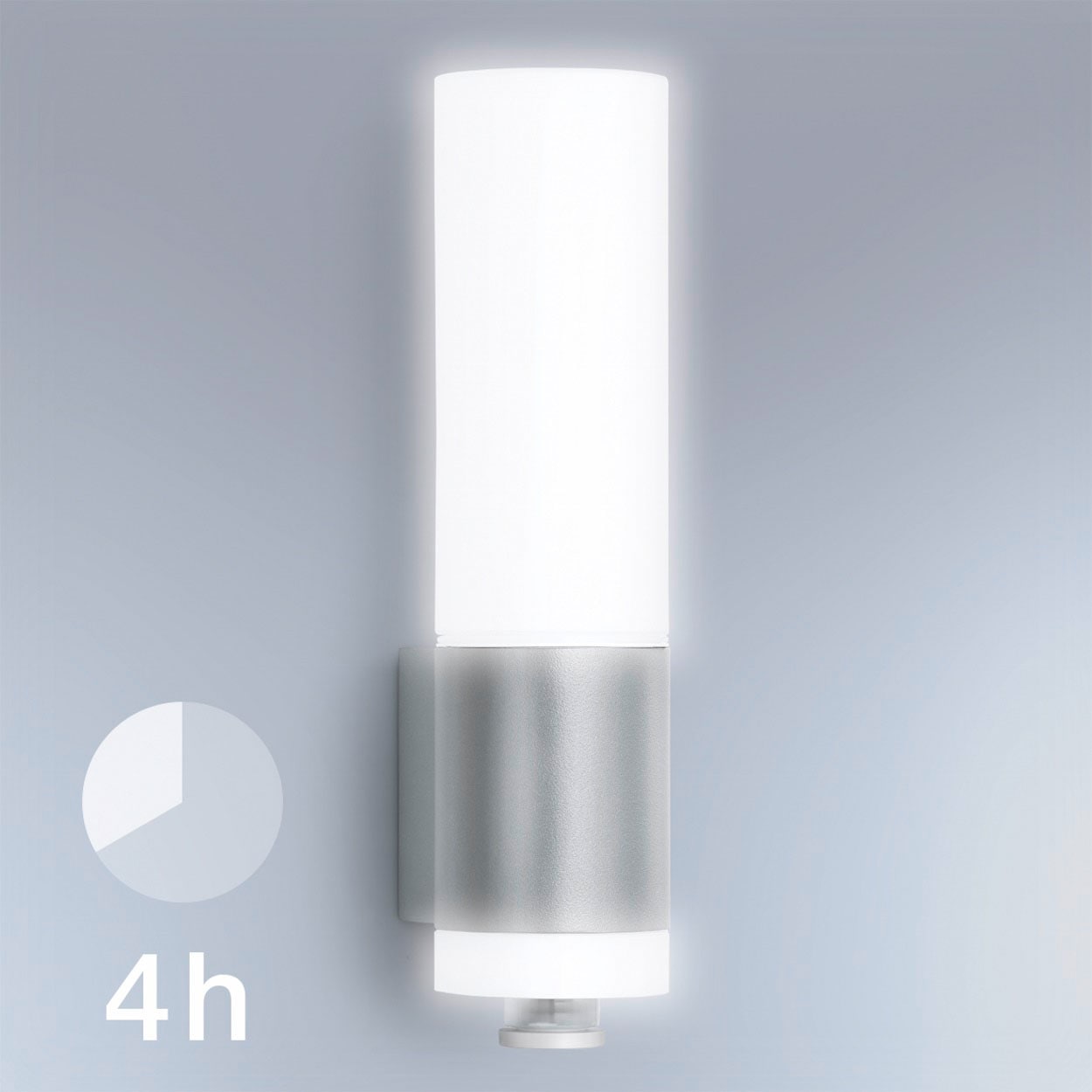 Opalglas,Edelstahl + Bewegungsmelder, 1 240° 260 »L LED-Leuchtmittel, flammig-flammig, Raten S«, steinel Warmweiß, auf Außen-Wandleuchte bestellen