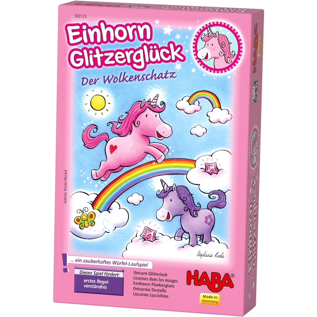 Haba Spiel »Einhorn Glitzerglück - Der Wolkenschatz«, Made in Germany
