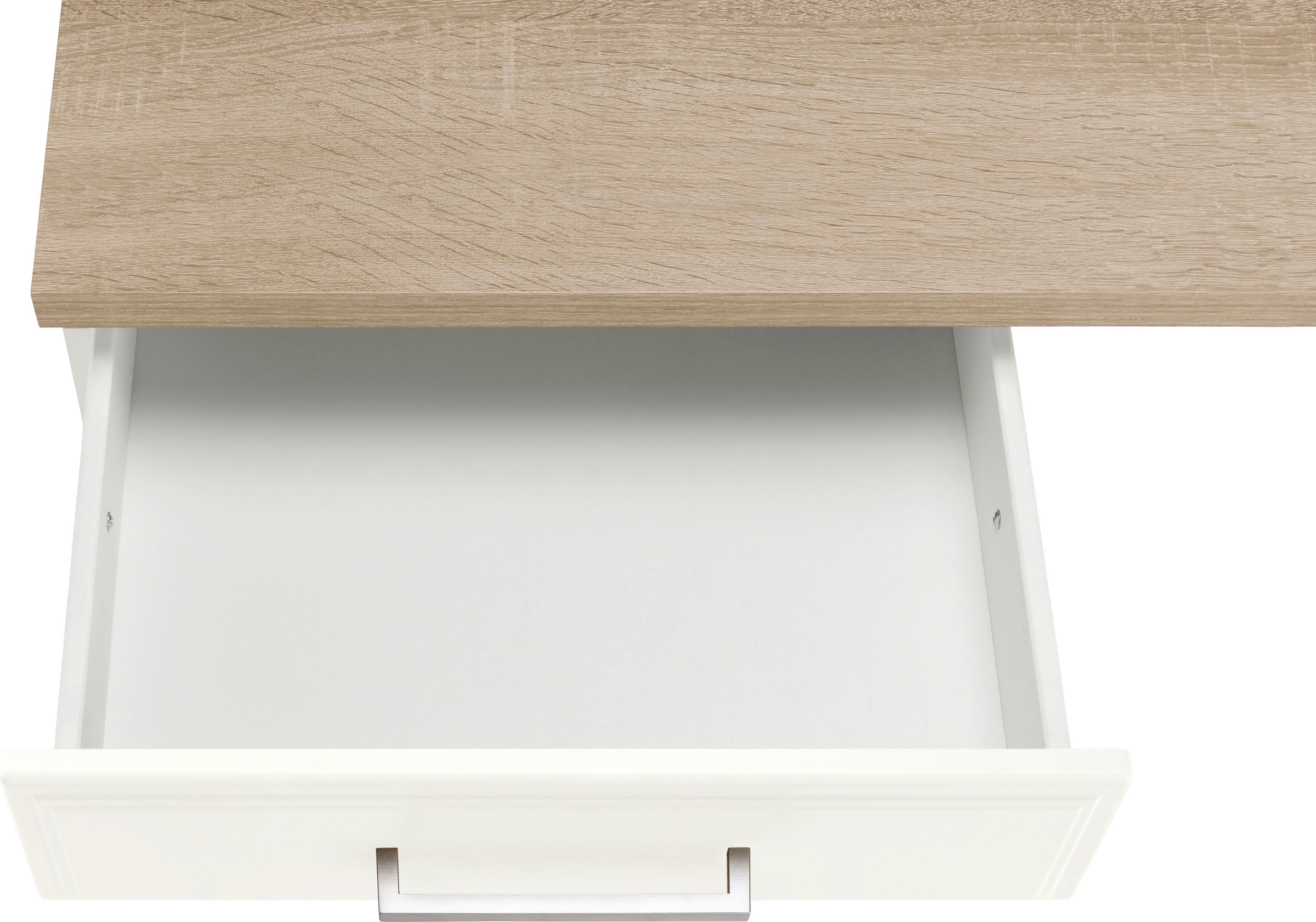 KOCHSTATION Küchenzeile »KS-Stockholm«, Breite 270 cm, mit hochwertigen MDF Fronten im Landhaus-Stil