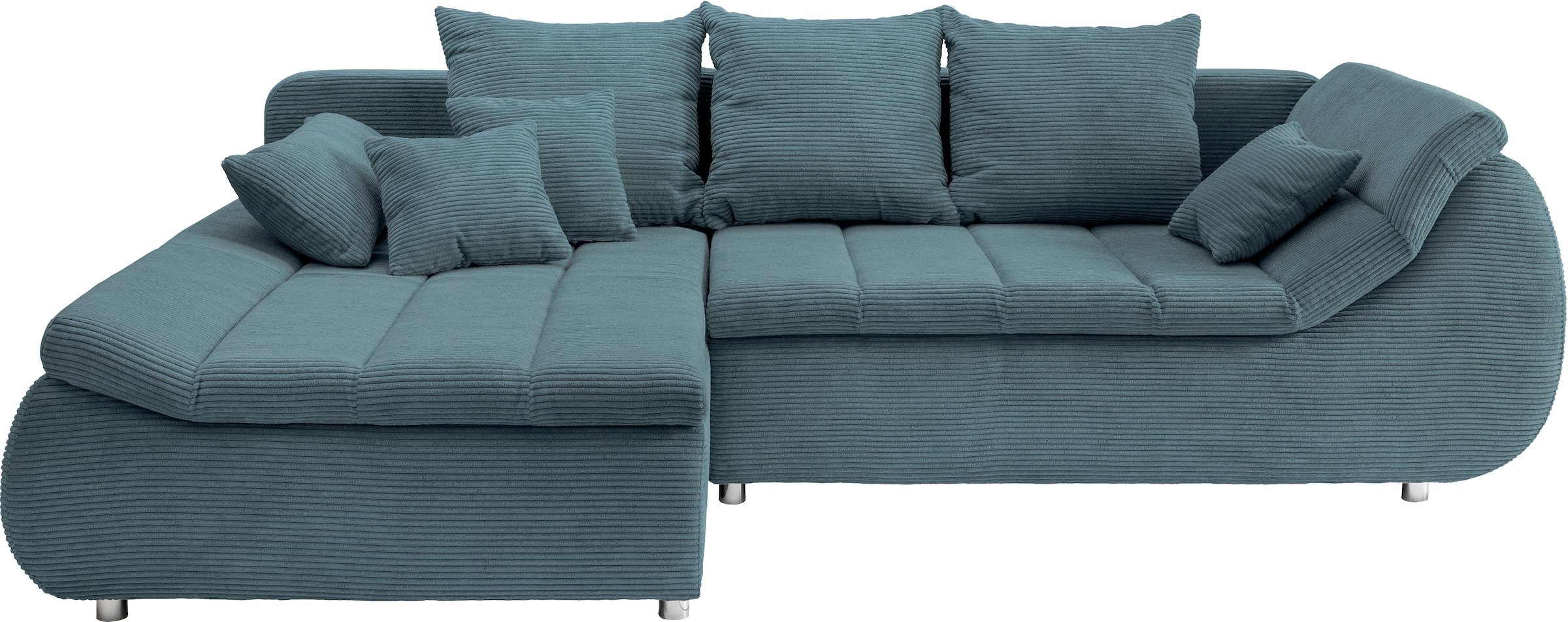 INOSIGN Ecksofa »Imola elegant und bequem, aktuelle Steppung im Sitz, L-For günstig online kaufen