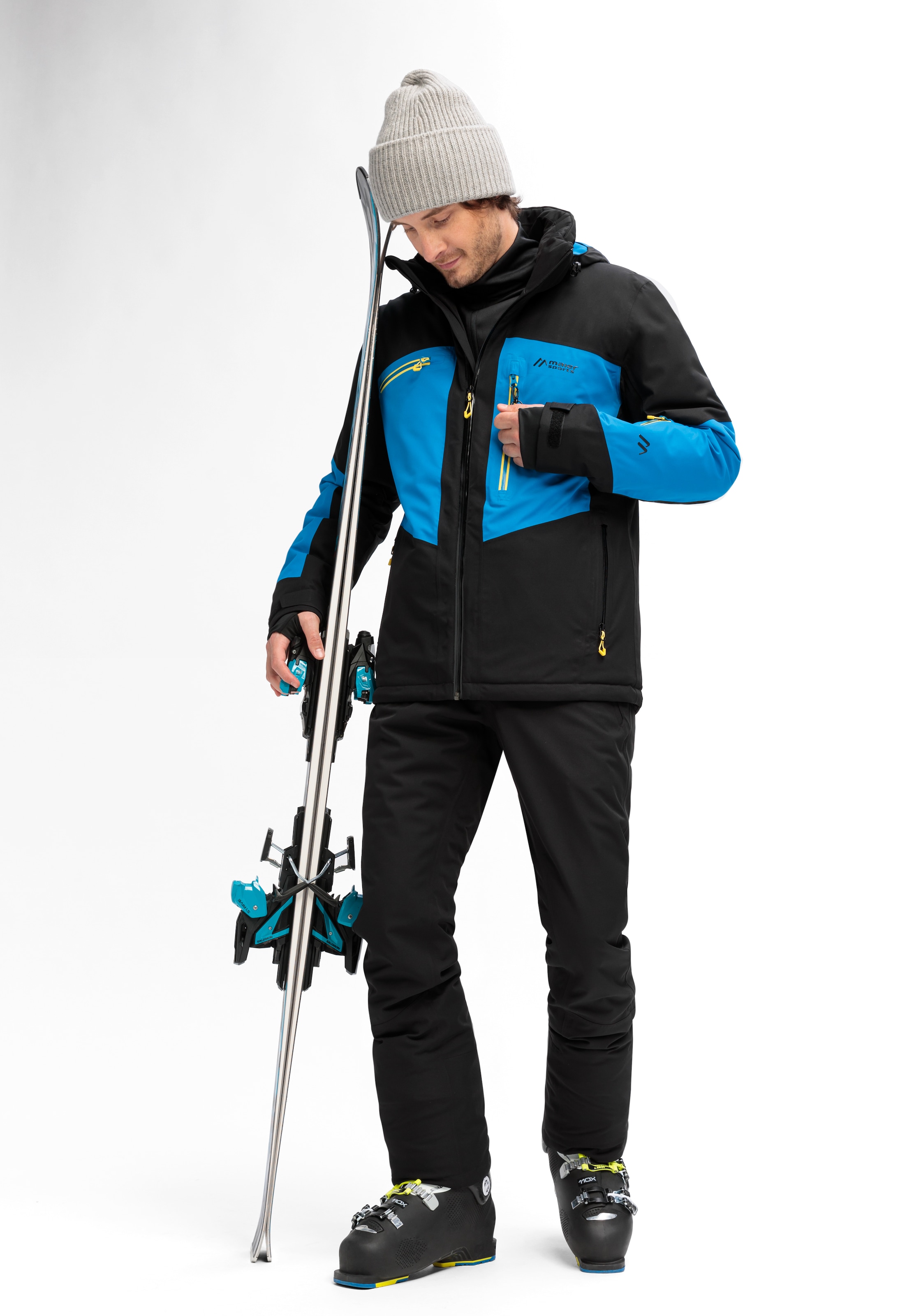 Maier Sports Skihose »Anton slim 2.0«, Herren Schneehose mit Hosenträgern, wind/wasserdicht, Slim Fit