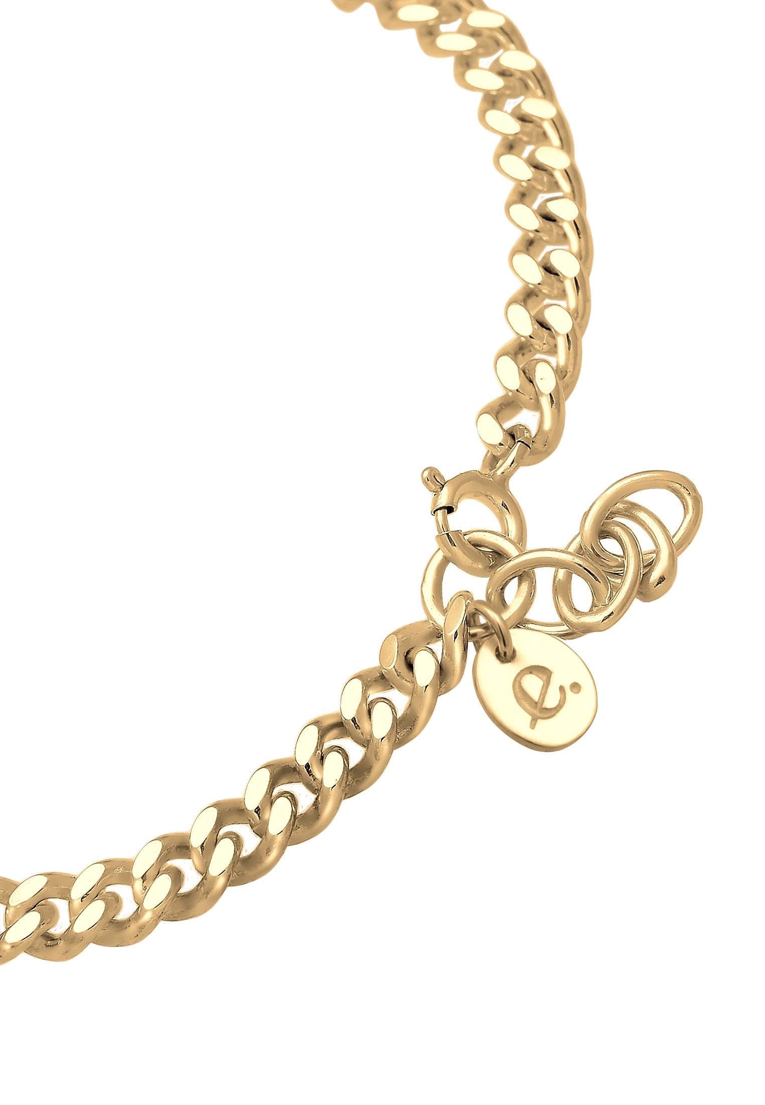 Elli Premium Armband »Panzerkette Massiv Basic Blogger Trend 925 Silber«