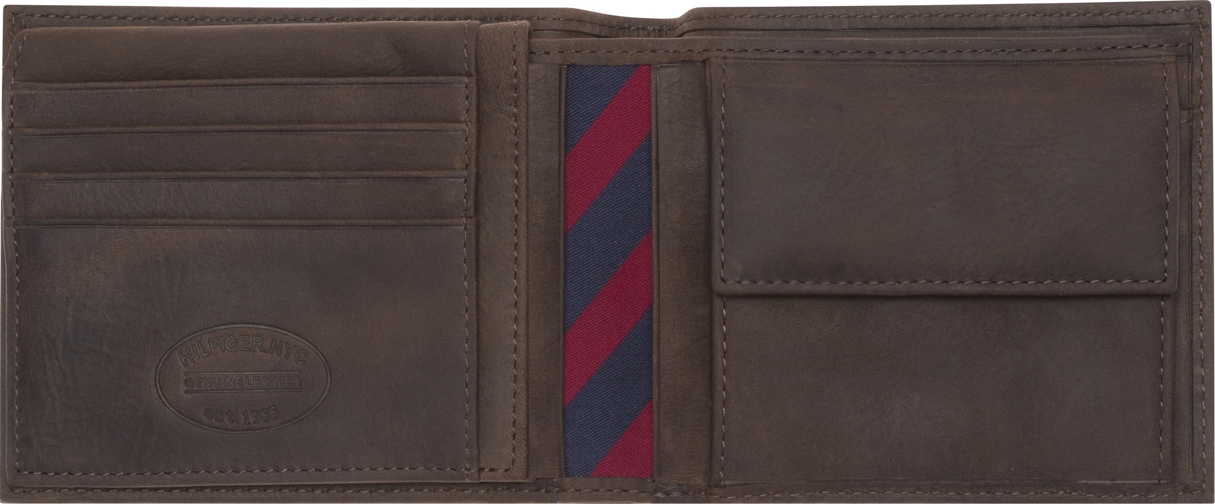 Tommy Hilfiger Geldbörse »JOHNSON CC FLAP AND COIN POCKET«, aus hochwertigem Leder