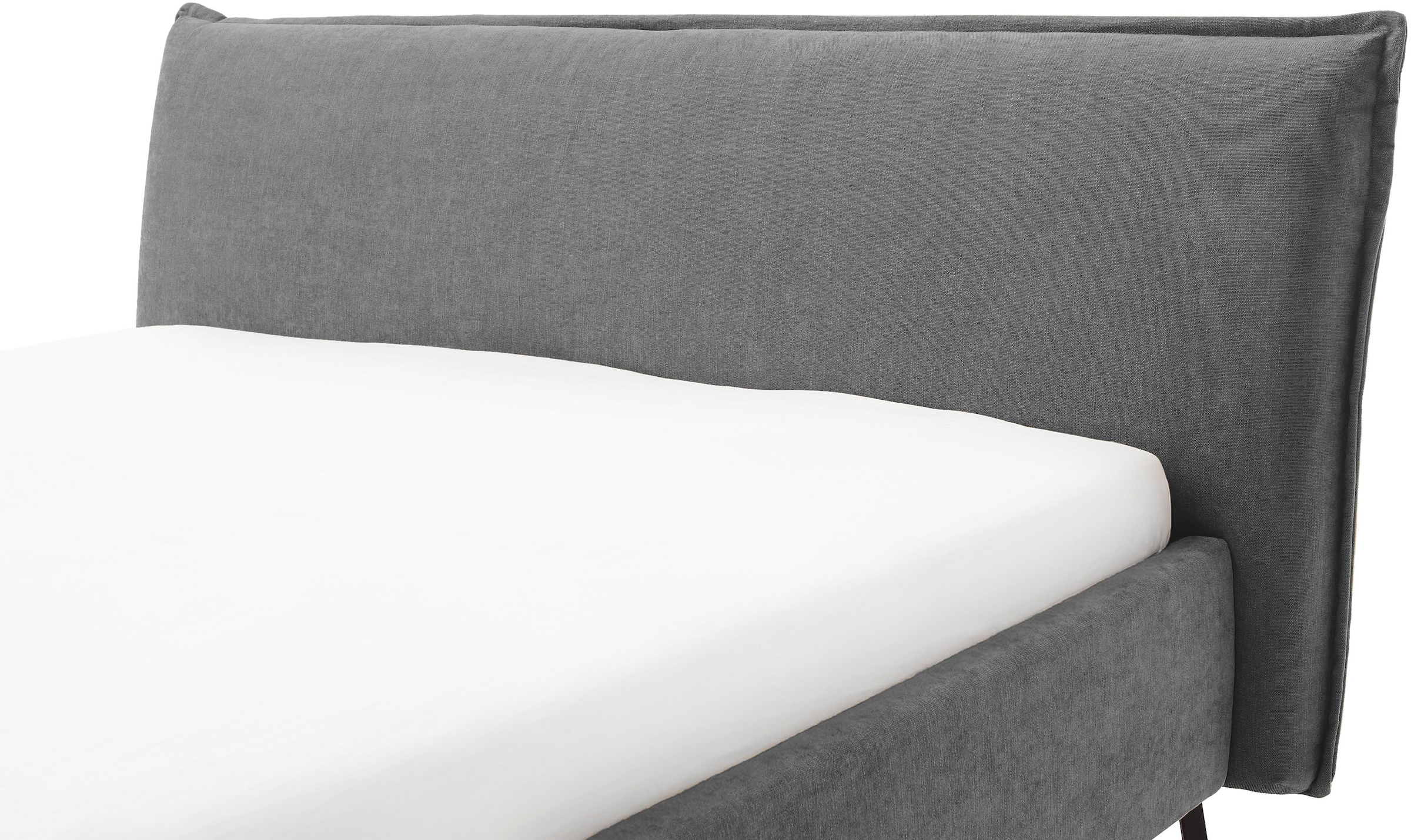 Home affaire Polsterbett »Aurela, liebevoll verarbeitete Biese & wahweise Überlänge« inkl. 7-fache Einlegetiefenverstellung & saugroboterfreundliche Höhe