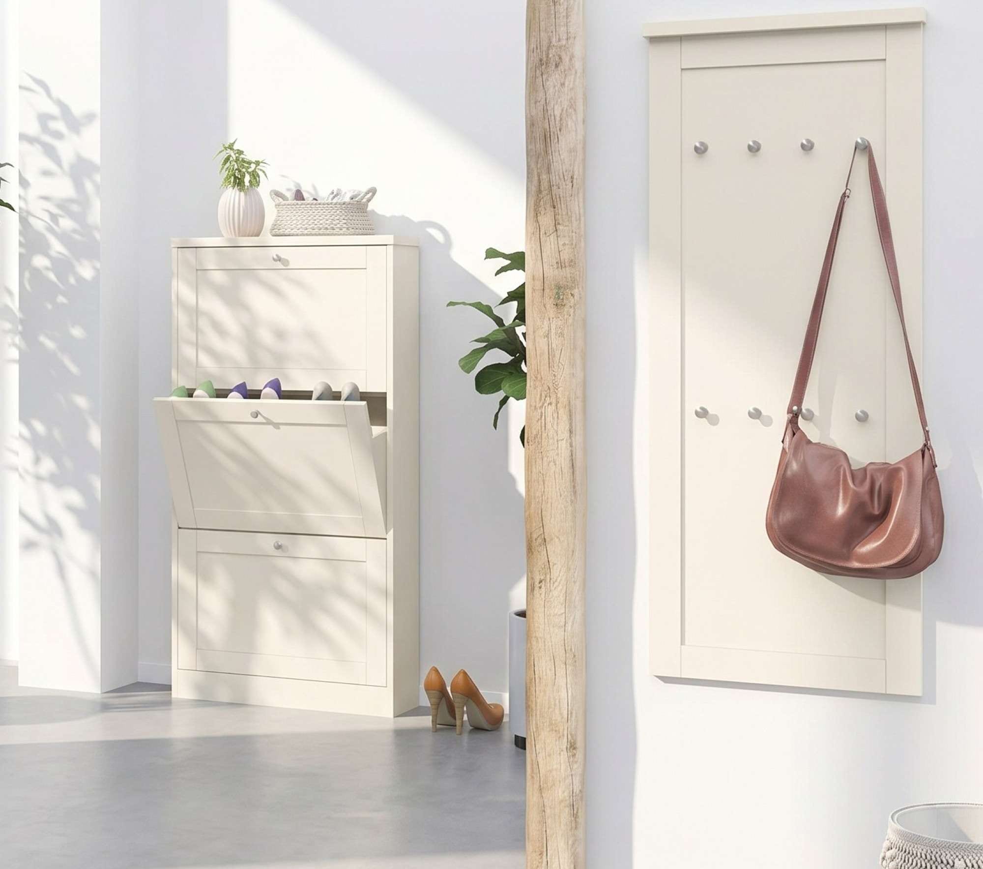 OTTO home Garderobenpaneel »Heide« mit 8 Haken, Höhe 120 cm, Breite 50 cm