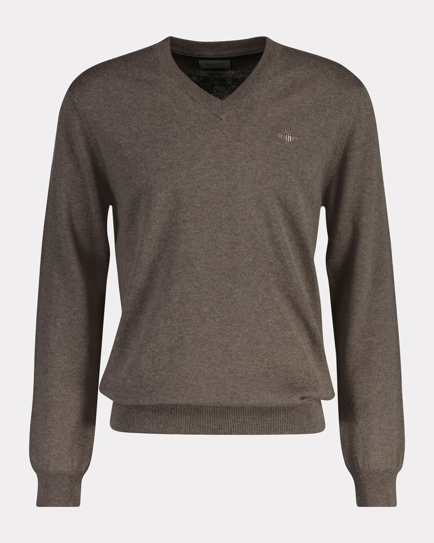 Gant V-Ausschnitt-Pullover »COTTON/WOOL« normale Passform, Strickpullover