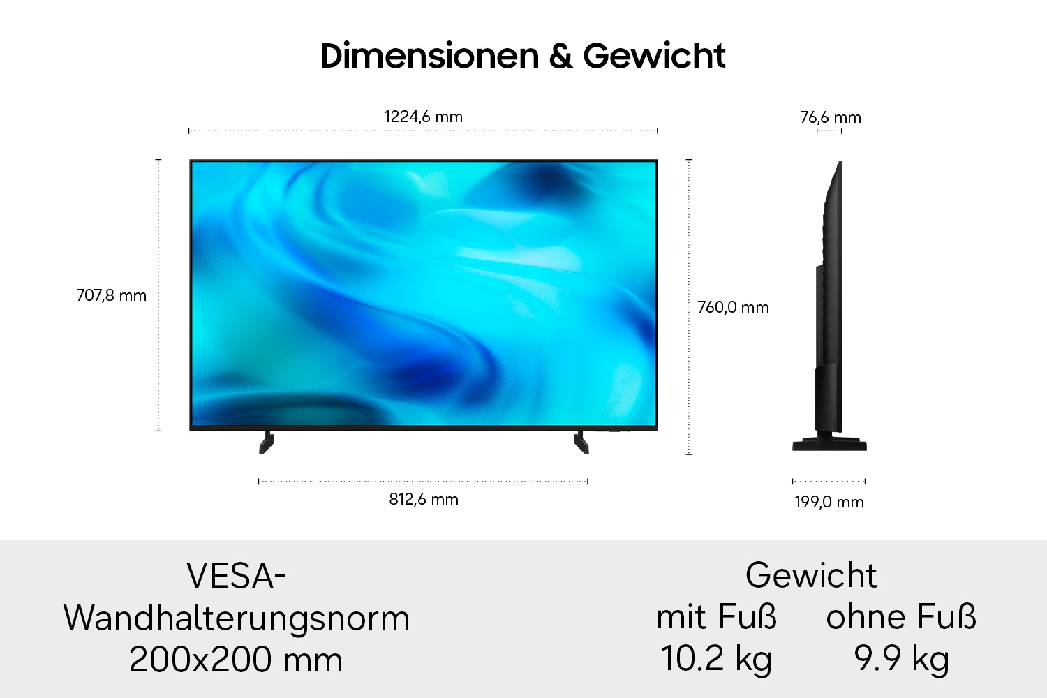 Samsung LED-Fernseher »GU55U8099HU« 138 cm/55 ″ Smart-TV