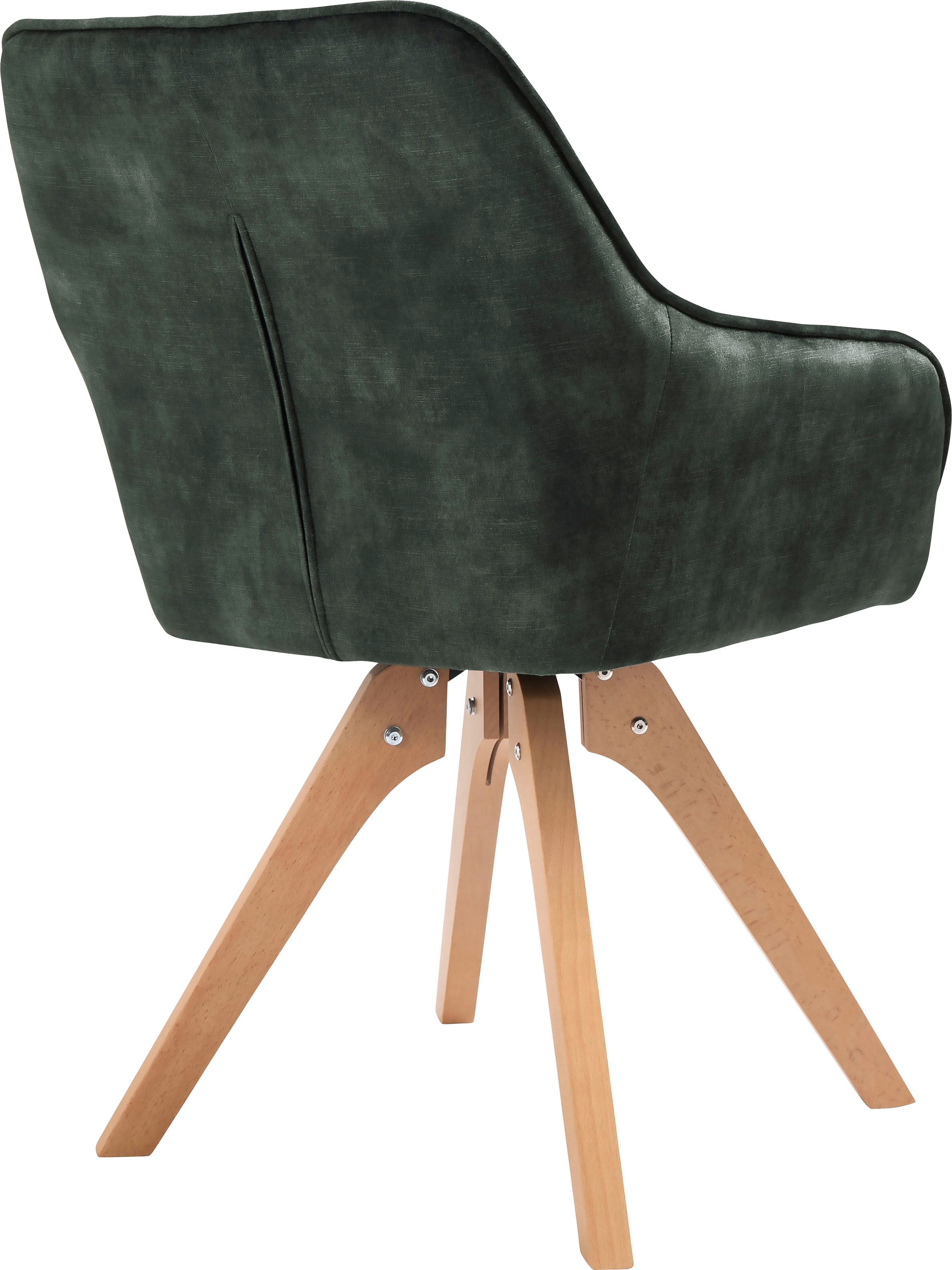 SalesFever Essgruppe, (5-tlg.), Tischbreite 180 cm, Stühle 180° drehbar, mit Samtverlours