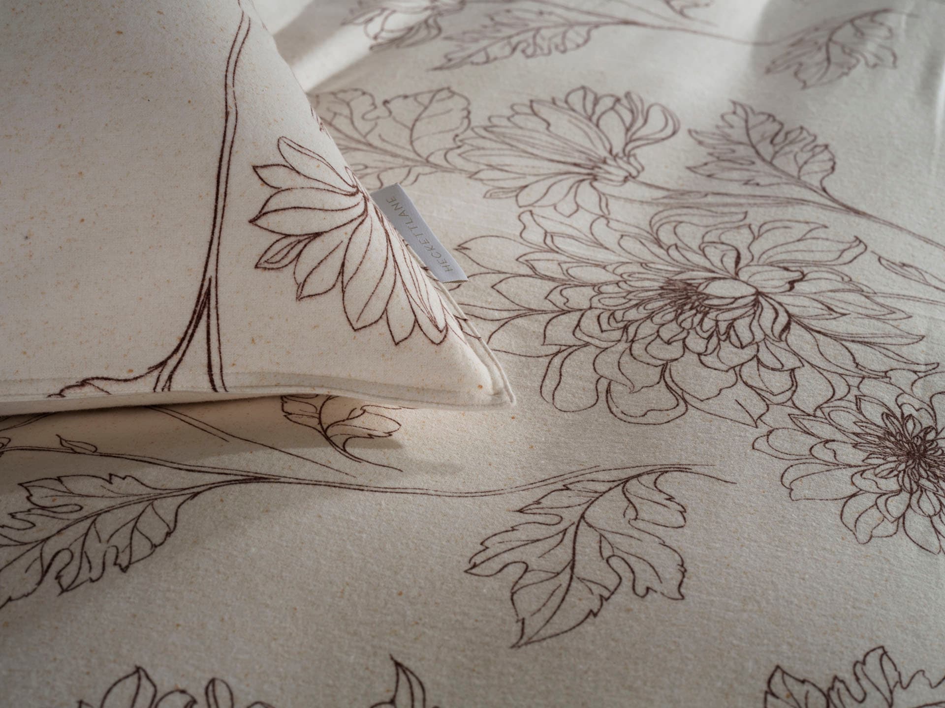 Heckett & Lane Bettwäsche »Gigi« 2 Stk. tlg. 100% Baumwolle, hochwertiges Flanell, Bettwäsche ab 135x200 cm.