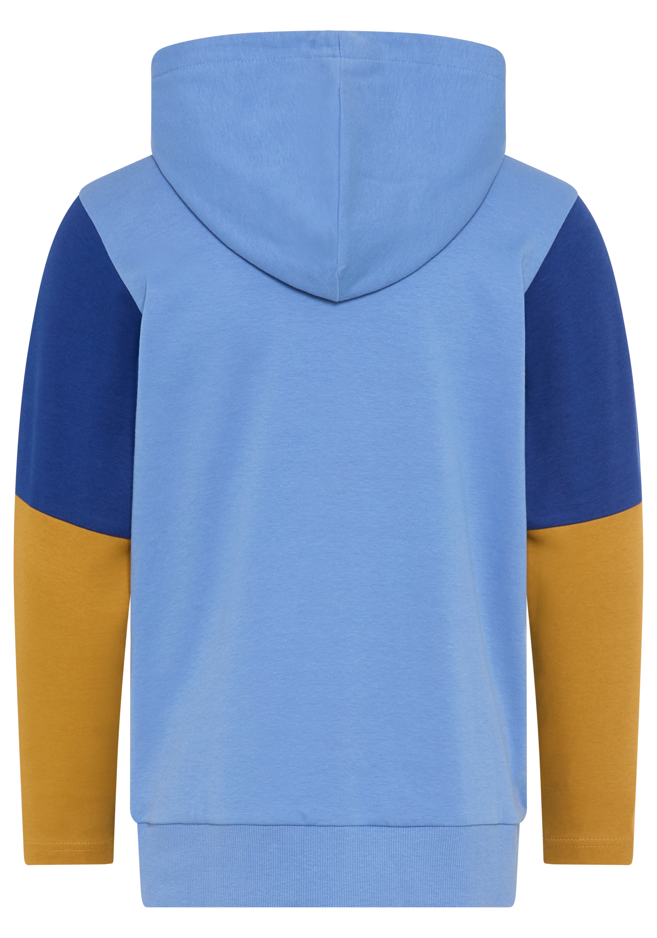 Scout Kapuzenshirt »Shirt in colorblocking design - NEU von SCOUT« hüftlang geschnitten, Langarm, mit Kängurutasche