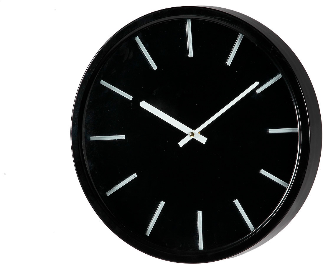 Ambiente Haus Wanduhr "Wanduhr Black 35cm" günstig online kaufen