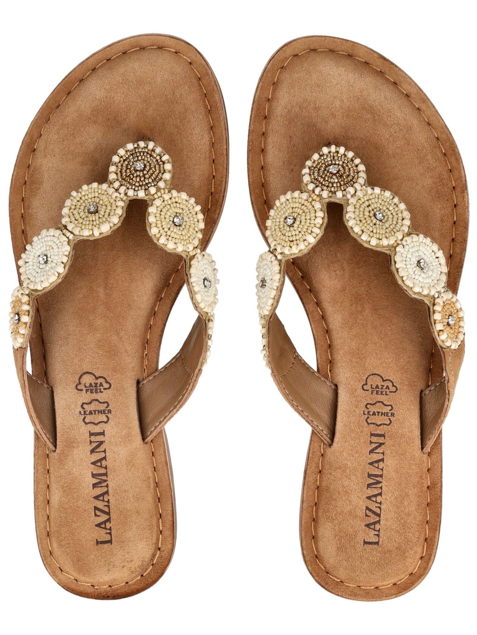 Lazamani Zehentrenner »Lazamani Pantoletten Leder«