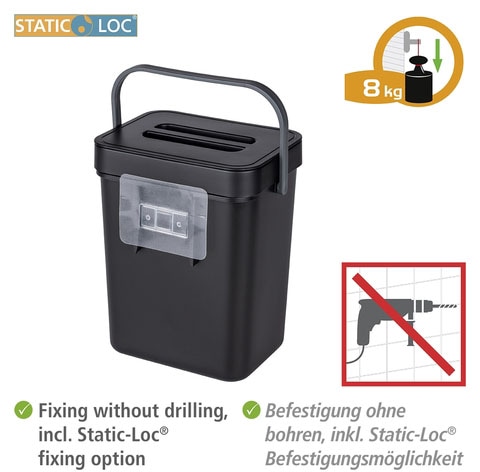 Mülleimer 5 Liter schwarz  Waste & Recycling for Camping