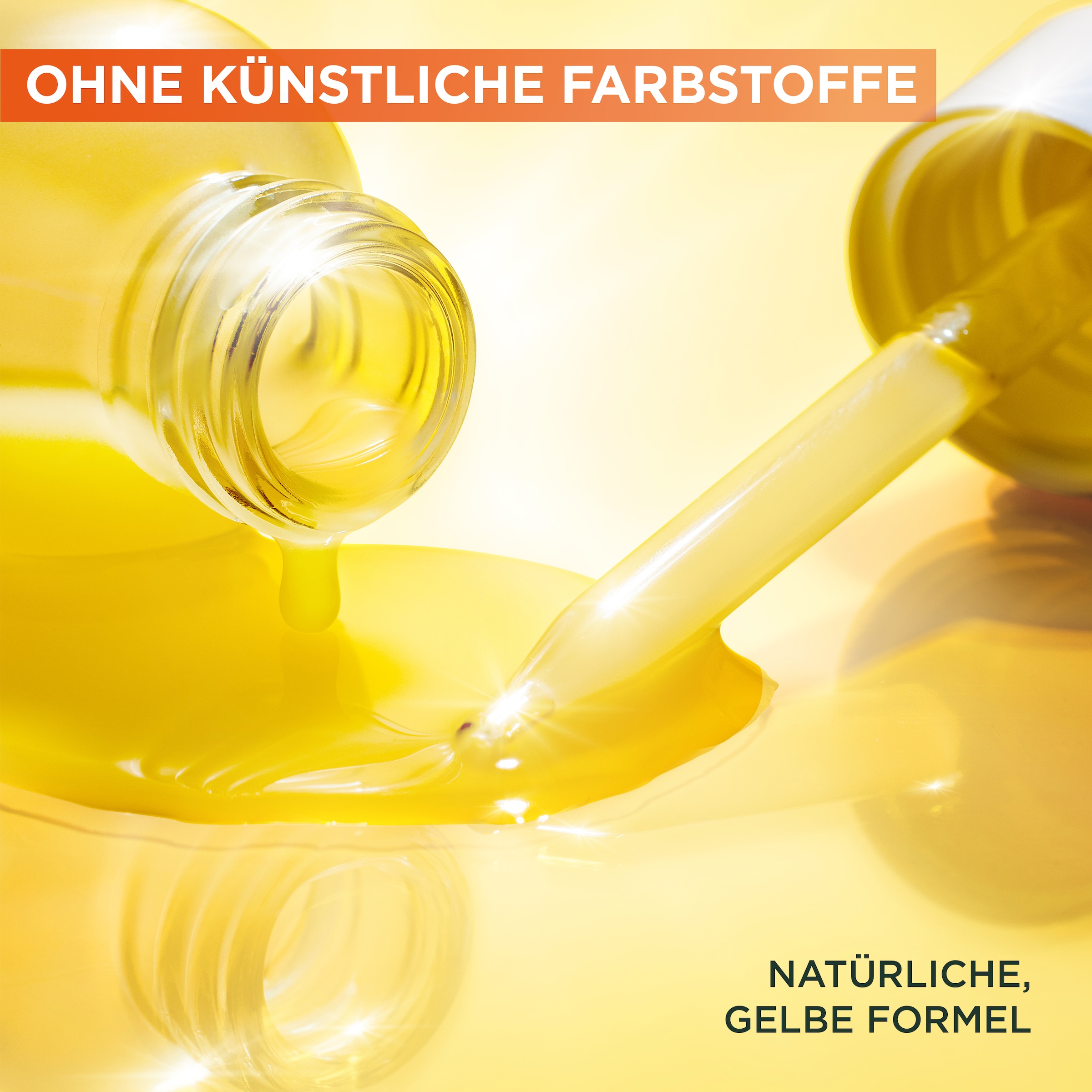GARNIER Gesichtsserum »Garnier Vitamin C+ Glow Booster Serum«, Mildert Pigmentflecken, glättet die Haut, auch für empfindliche Haut.
