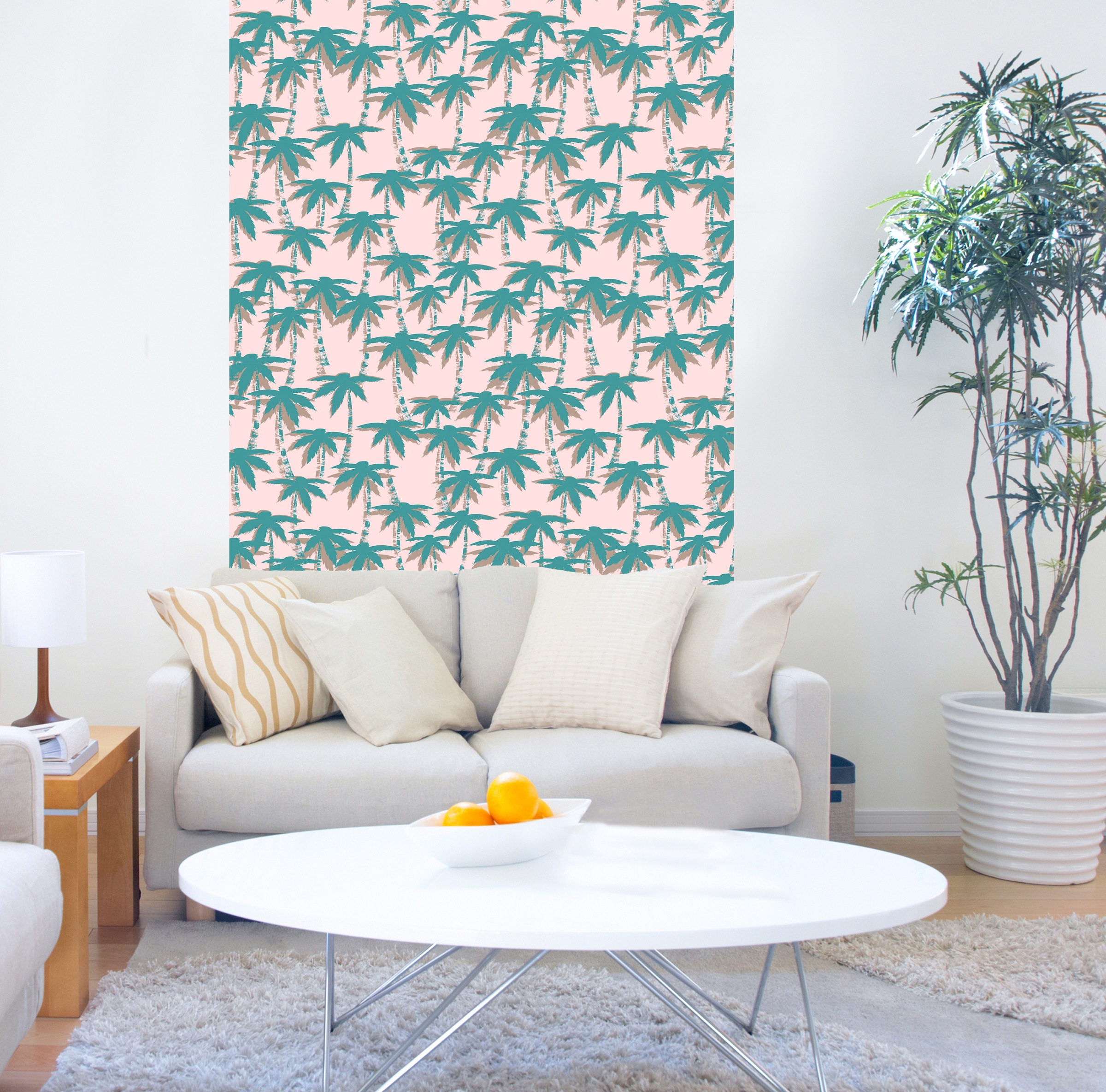 queence Vinyltapete »Happe« Motiv   bedruckt   botanisch   floral   gemuste günstig online kaufen