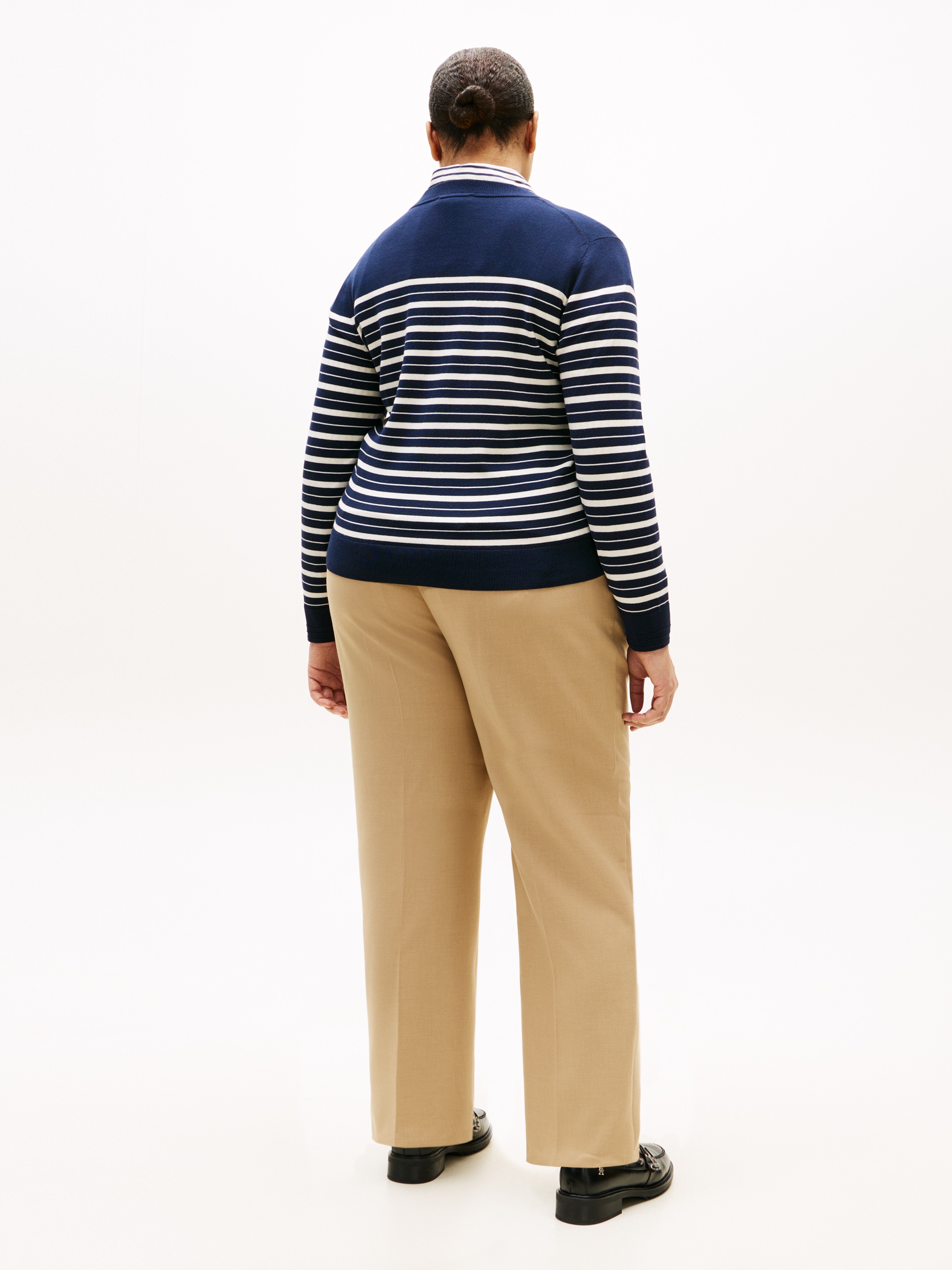 Tommy Hilfiger Curve Strickjacke »CRV CO JERSEY FINE GG C-NK CARDI« in großen Größen