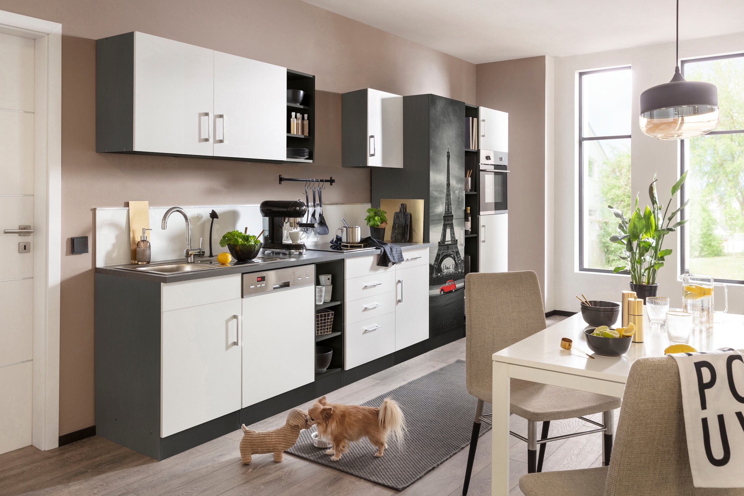 KOCHSTATION Küchenzeile »KS-Paris – Küchen mit einzigartigen Fotomotiven au günstig online kaufen
