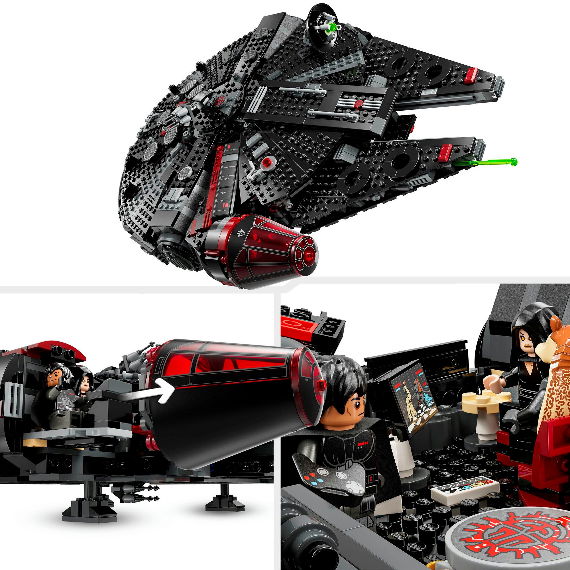 LEGO® Konstruktionsspielsteine »Dunkler Millennium Falke (75389), LEGO Star Wars ™«, (1579 St.), Made in Europe