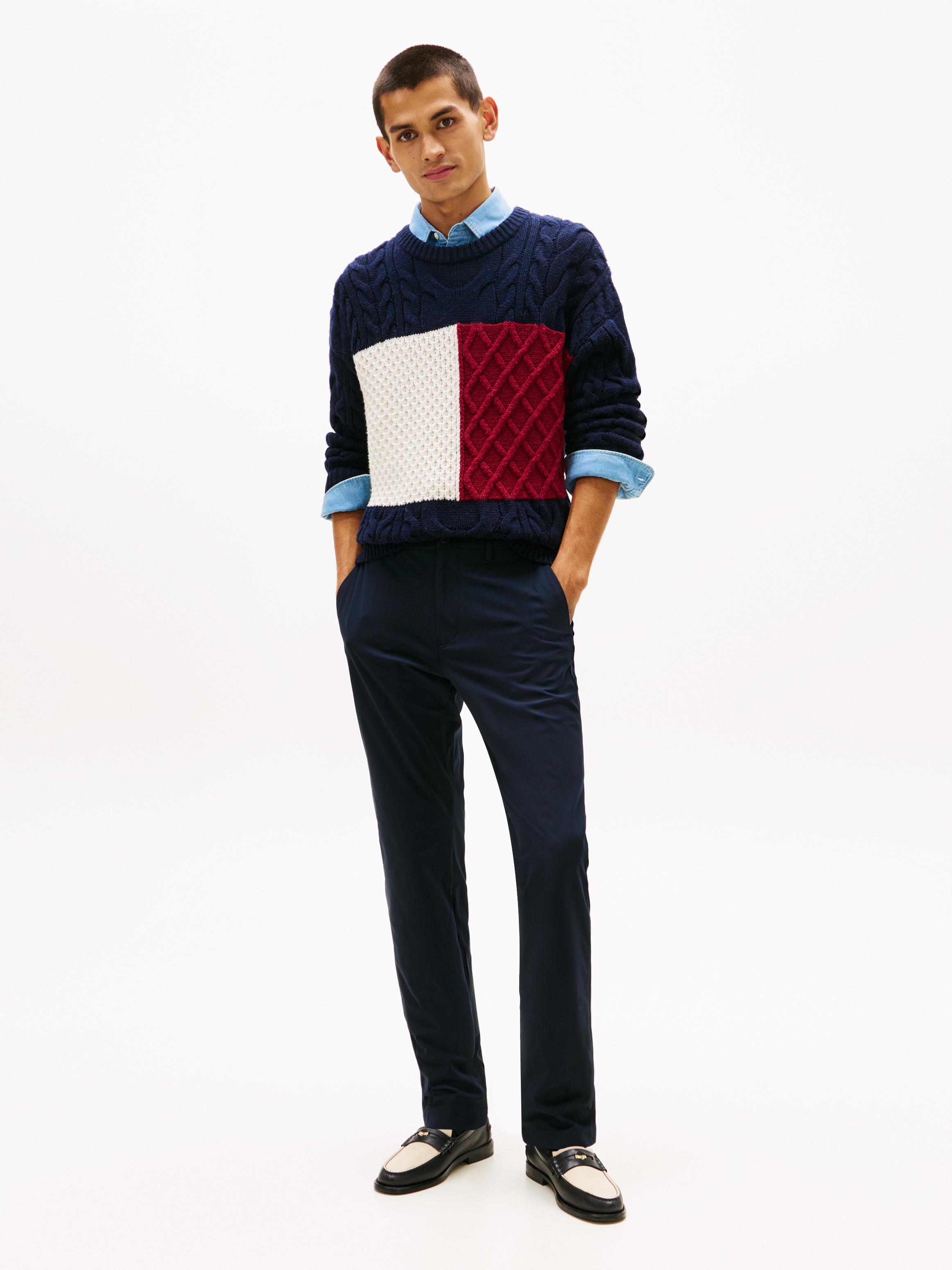 Tommy Hilfiger Chinohose »DENTON«  feuchtigkeitsableitend, Straight Fit,