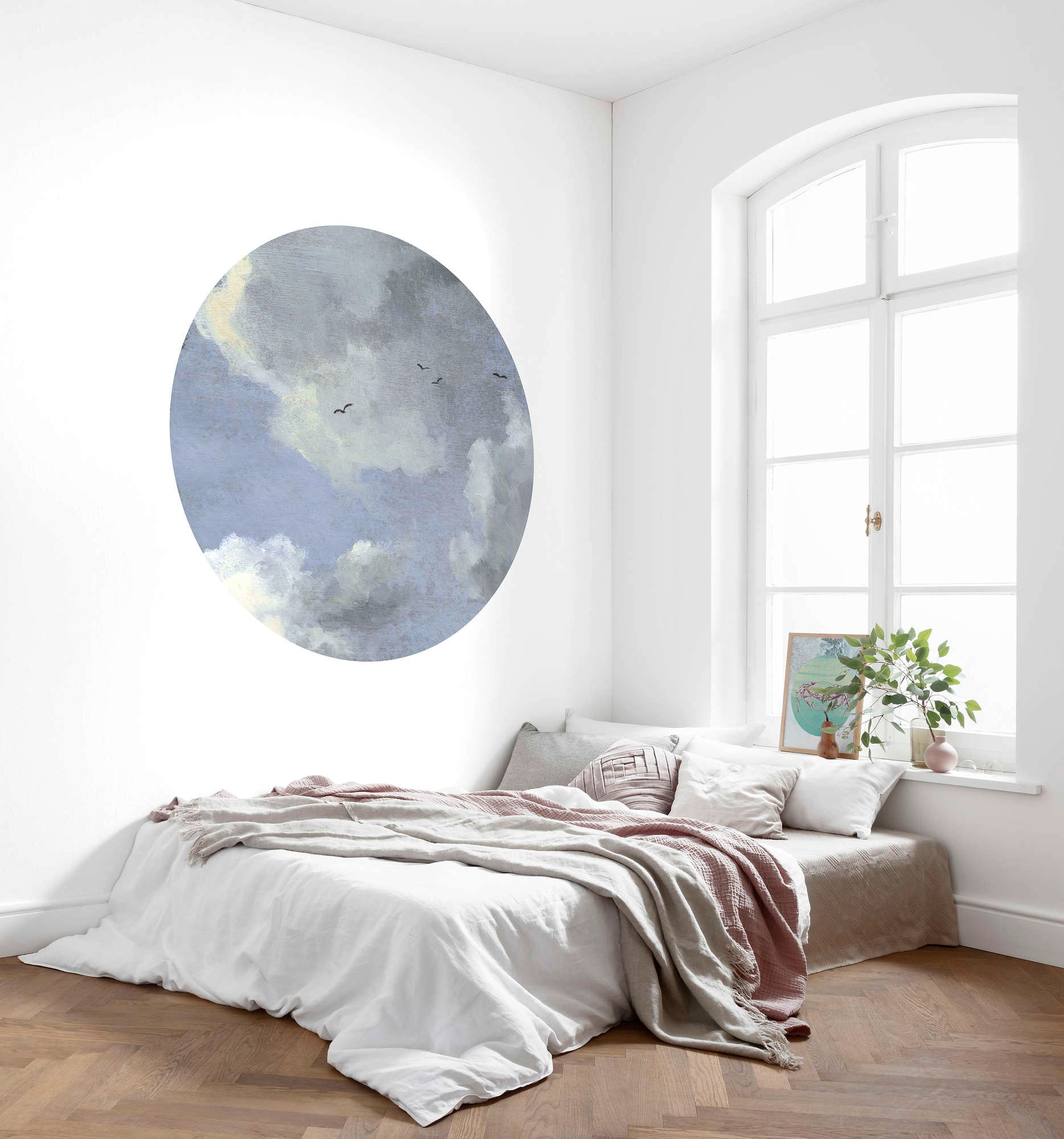 Komar Vliestapete »Vlies selbstklebend - Simply Sky - Größe 125 x 125 cm«, bedruckt, Wohnzimmer, Schlafzimmer