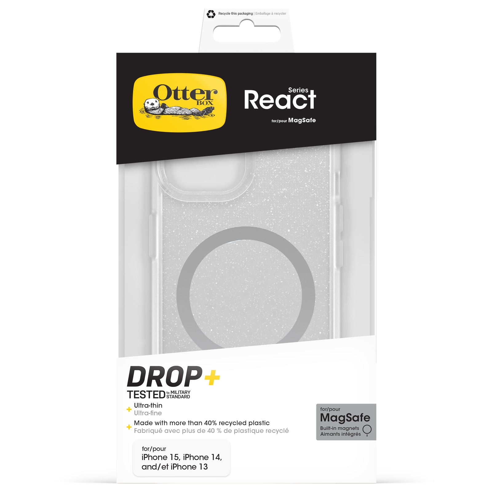 Otterbox Handyhülle »React MagSafe«, Backcover, Schutzhülle, Handyschutzhülle, Case, Schutzcase, stoßfest