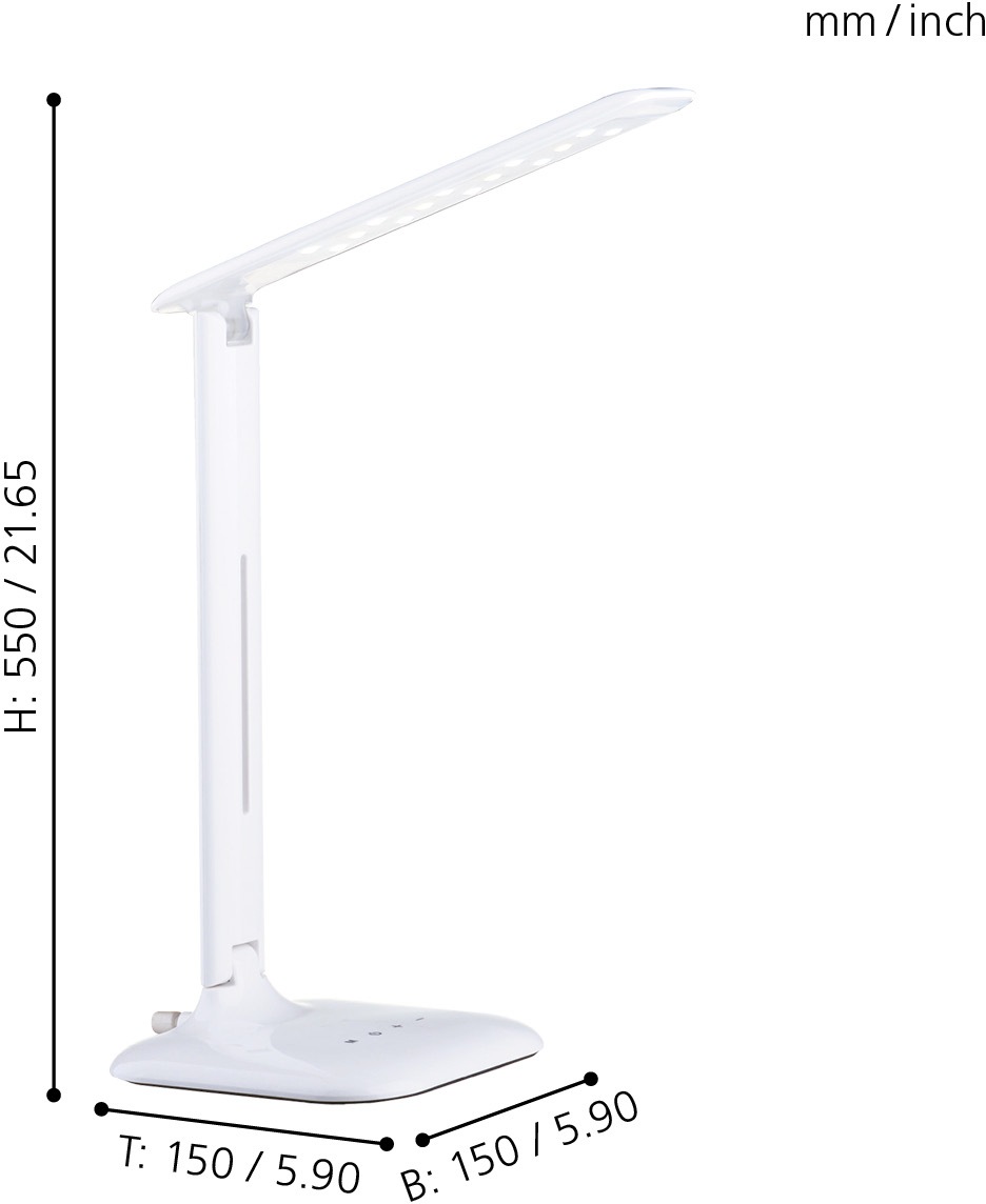 EGLO Tischleuchte »CAUPO«, 1 flammig, Leuchtmittel LED-Board   LED fest int günstig online kaufen