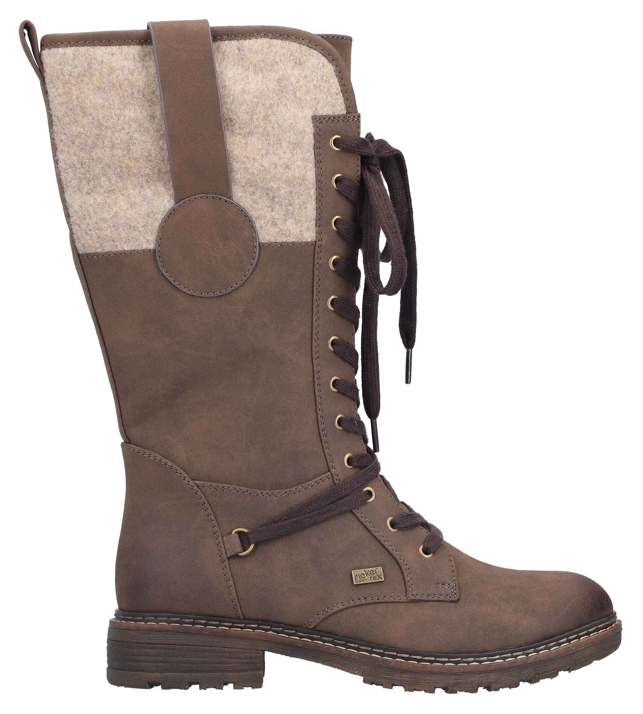 Rieker Schnürstiefel  , Winterstiefel, Blockabsatz, Warmfutter, mit Tex-Ausstattung