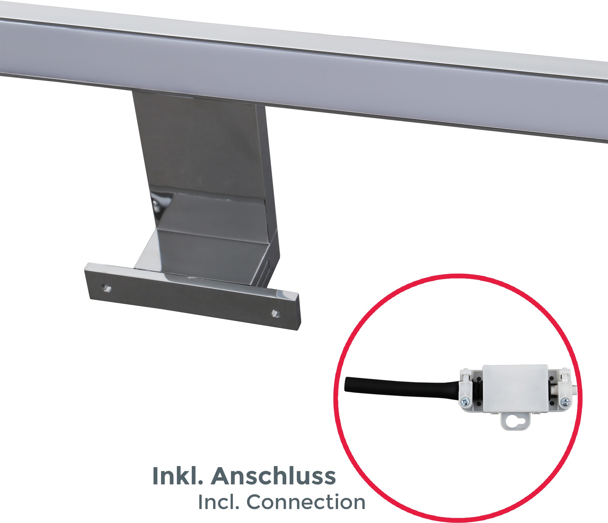 B.K.Licht Spiegelleuchte »Talitha«, 1 flammig, Leuchtmittel LED-Board   LED günstig online kaufen