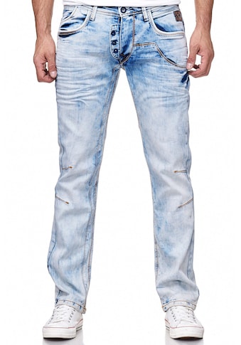 Rusty Neal Straight-Jeans, im außergewöhnlichen Design kaufen