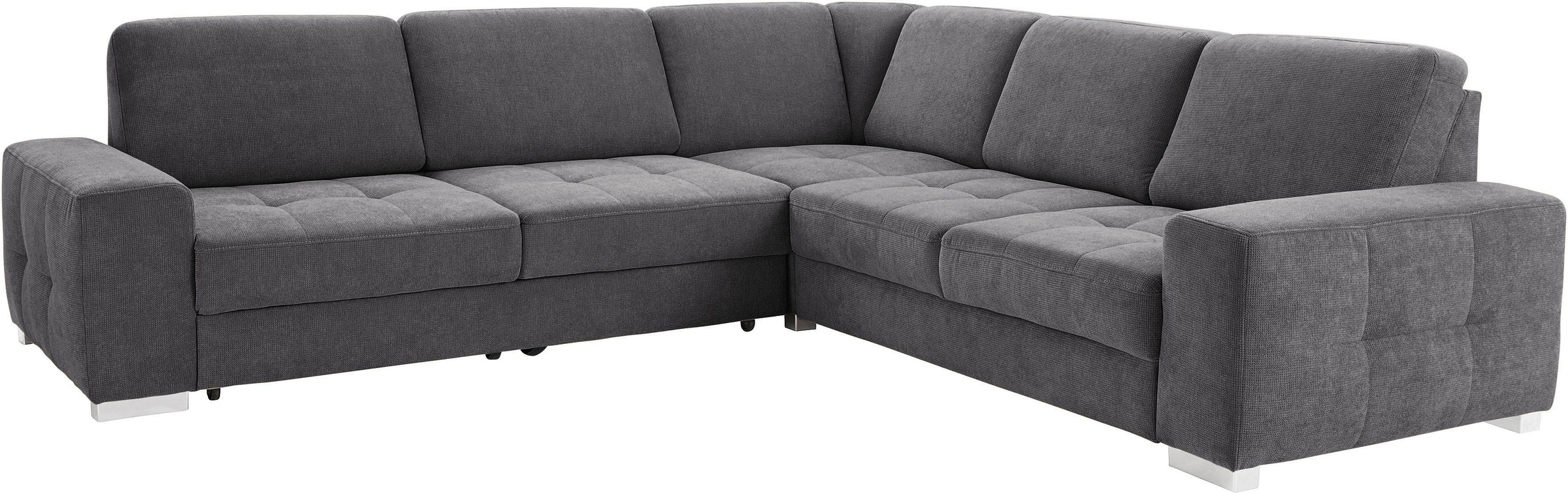 sit&more Ecksofa »Santorini L-Form«, mit Federkern und Sitztiefenverstellung, wahlweise mit Bettfunktion