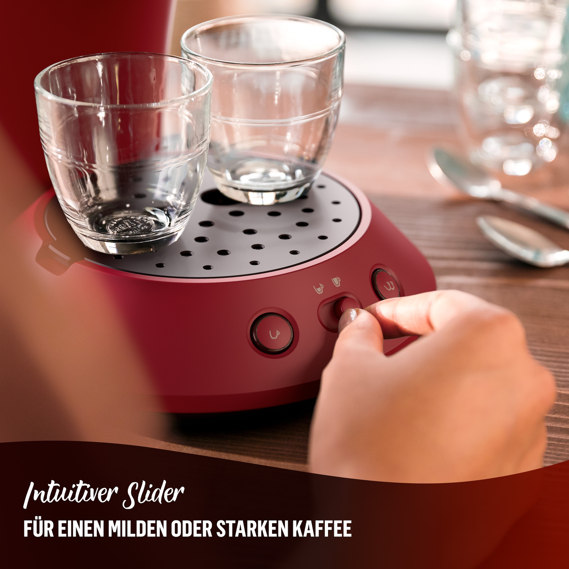 Philips Senseo Kaffeepadmaschine »Original Plus CSA210/90, mit zwei Kaffee-Einstellungen«, aus 28% rec. Plastik, inkl. Gratis-Zugabe (Wert 5 € UVP)