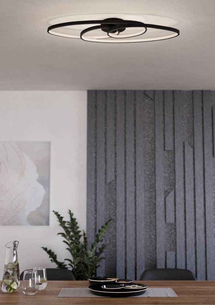 EGLO Deckenleuchte »GIANELLA Deckenlampe, Alu, Stahl und Kunststoff, IP20, günstig online kaufen