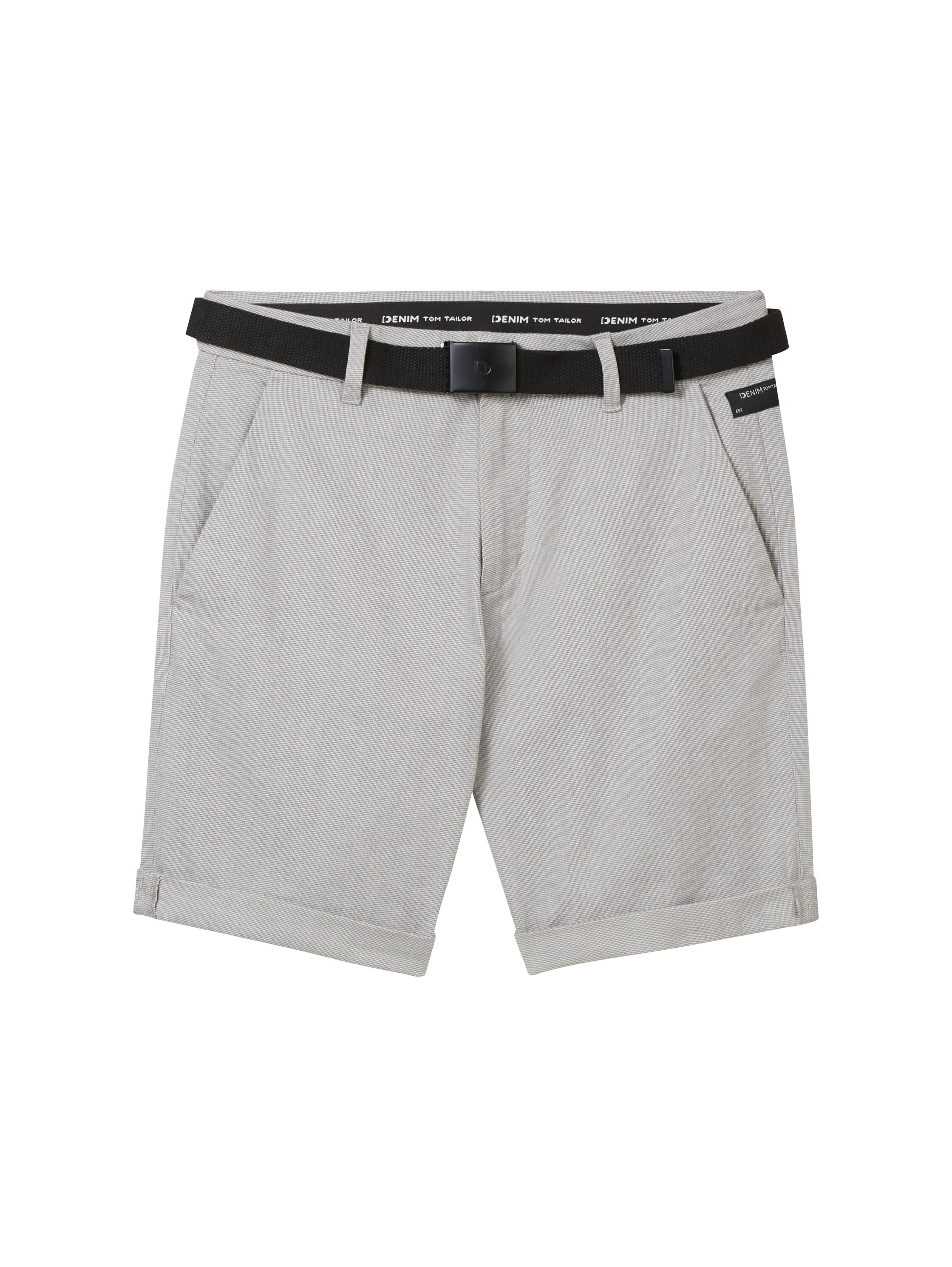 TOM TAILOR Denim Chinoshorts, (2 tlg.), Sommerhose mit Gürtel