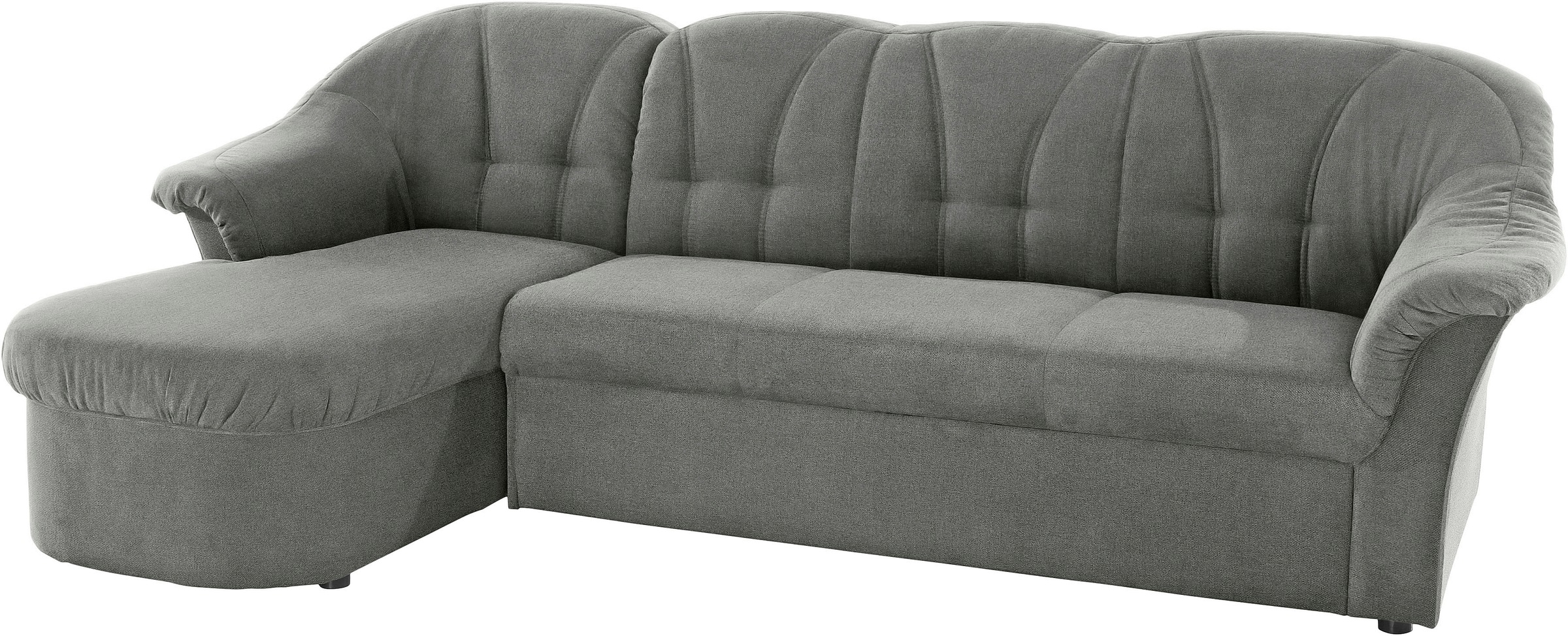 DOMO collection Ecksofa »Pegnitz, elegante Rückensteppung, komfortabel, L-Form«, wahlweise mit Bettfunktion