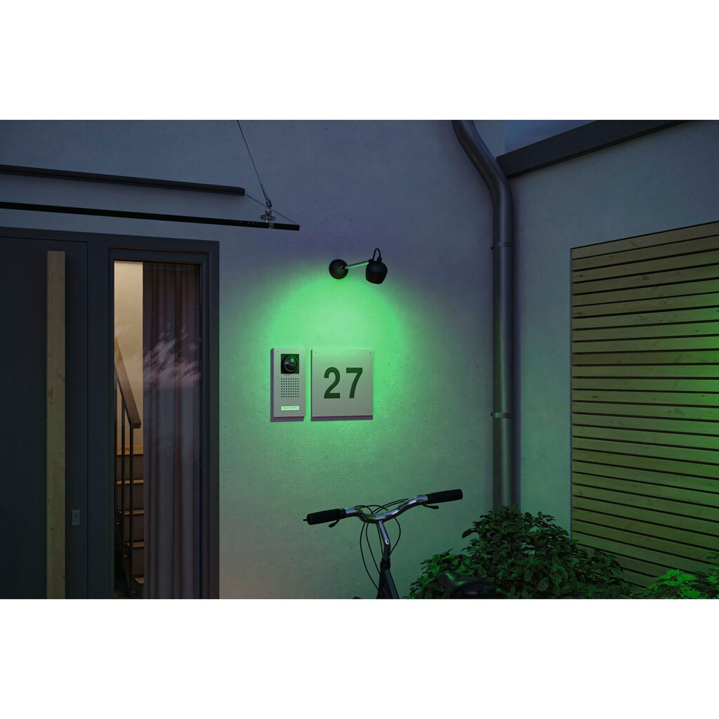 Paulmann LED Gartenleuchte »Outdoor 230V Wall Kikolo RGBW ZigBee«, 1 flammig-flammig