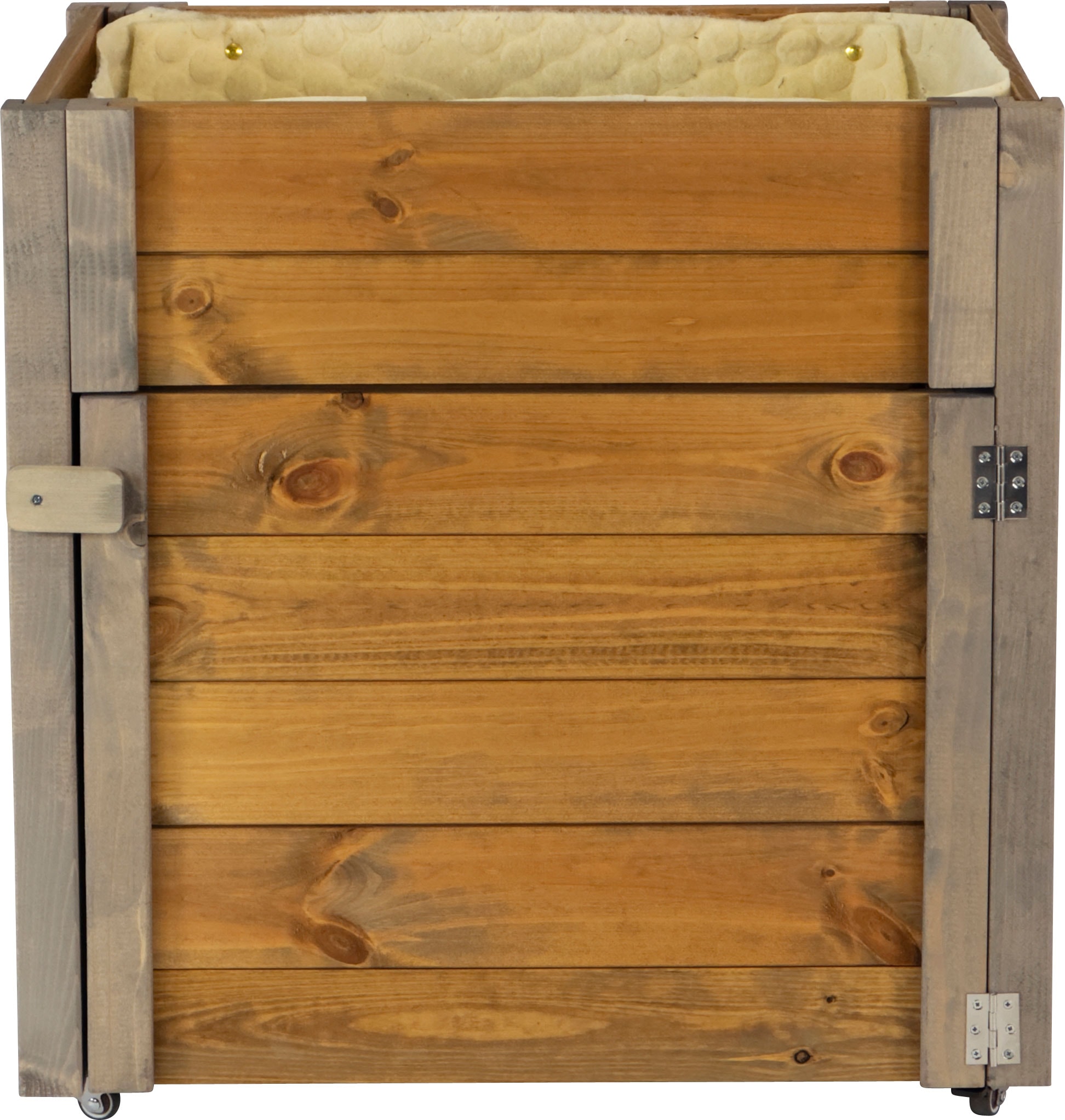 dobar green label Hochbeet »rollbar, mit Staufach, inkl. Schafswolle, Gr. M« Maße: ca. 60 x 40 x 62 cm bei einem Gewicht von ca. 11,20 kg