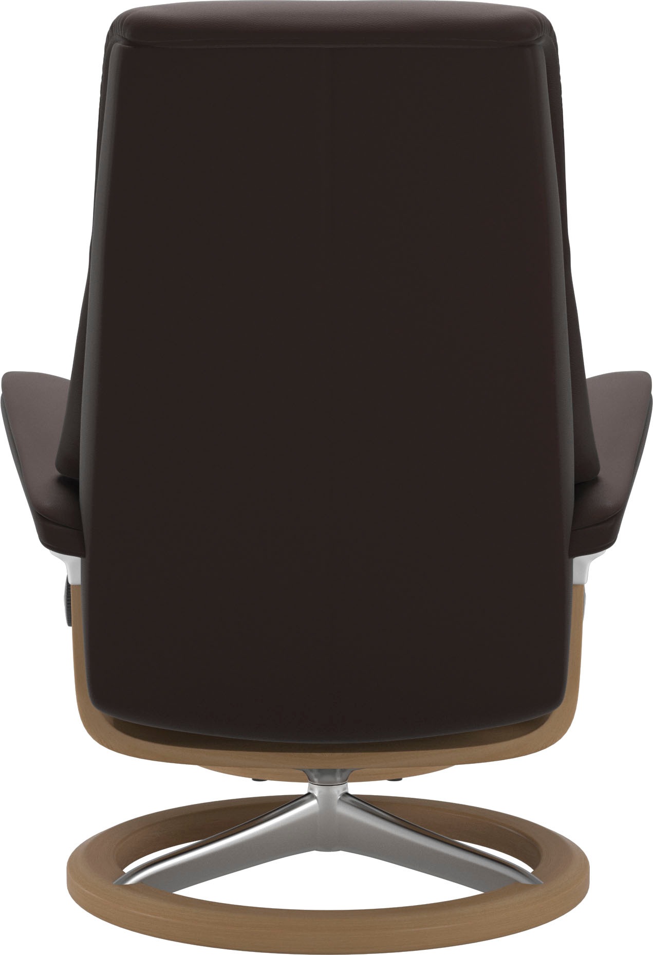 Stressless® Relaxsessel »View«, (Set, Relaxsessel mit Hocker), mit Signature Base, Größe M,Gestell Eiche