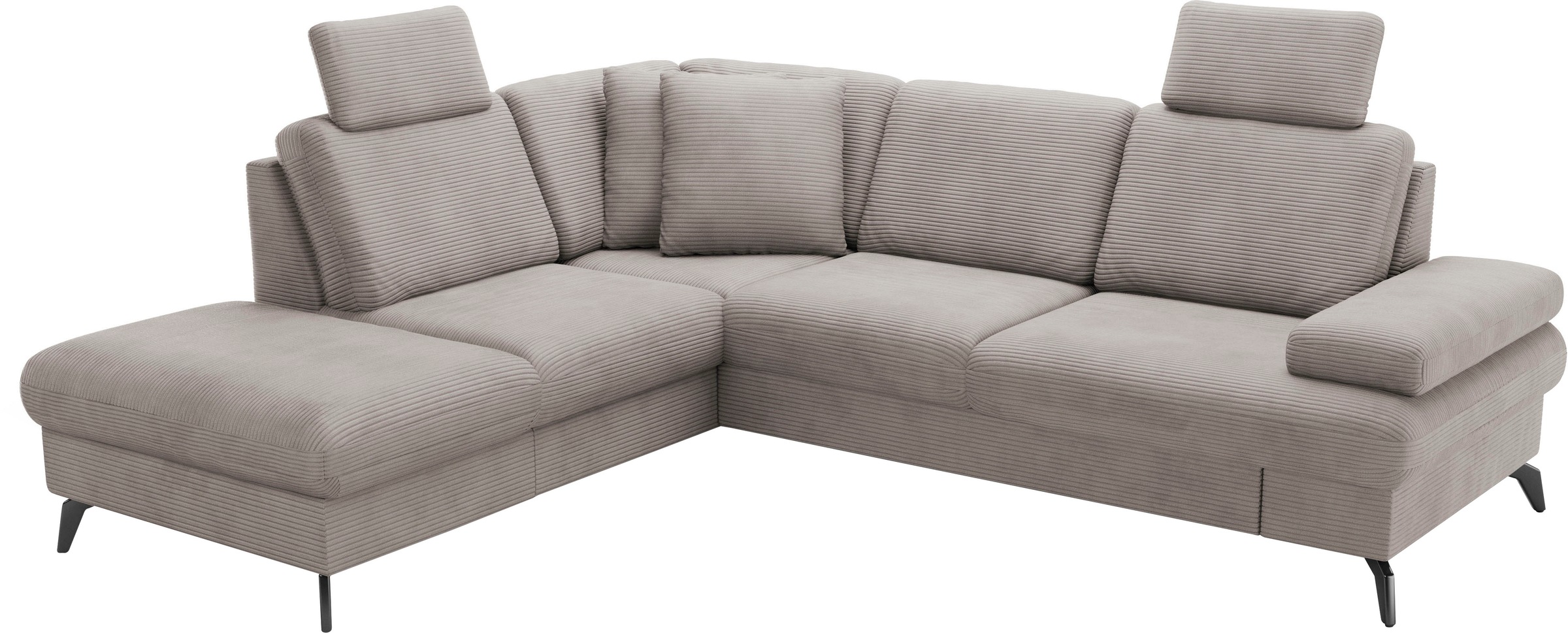 sit&more Ecksofa »Morris Jubi L-Form, B: 238 cm«, mit Armteilfunktion & 1 Zierkissen, optional Bettfunktion