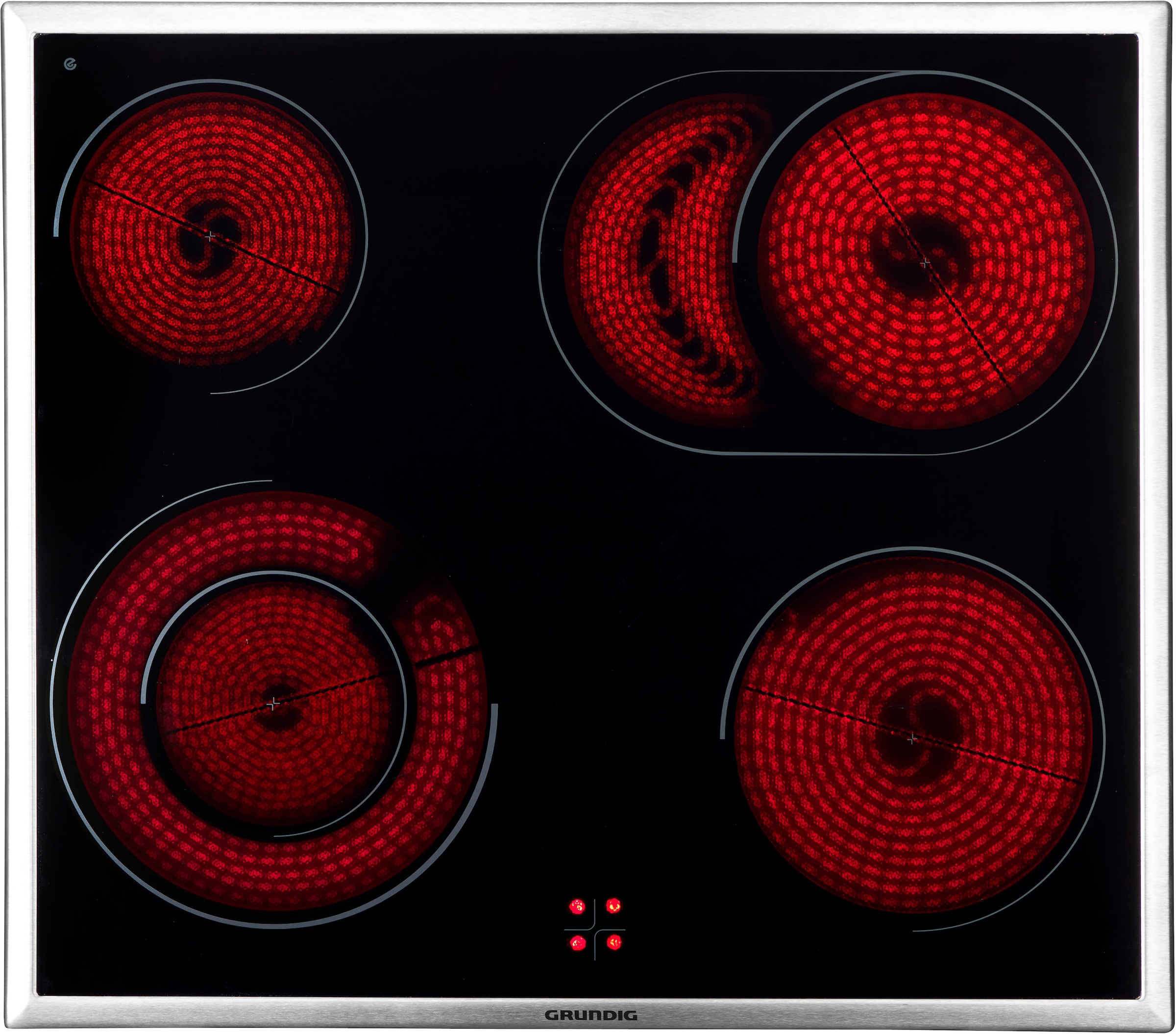 Grundig Elektro-Herd-Set »GEHM19310BMPF«, mit 3-fach-Teleskopauszug, Pyrolyse-Selbstreinigung