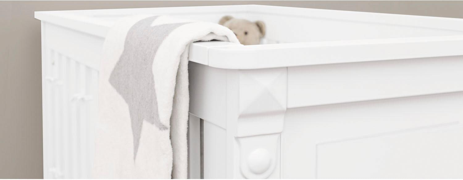 Pinolino® Babymöbel-Set, (Spar-Set, 2 und Kinderbett, Rechnung bestellen St., breit; Wickelkommode), auf Wickelkommode mit Kinderbett