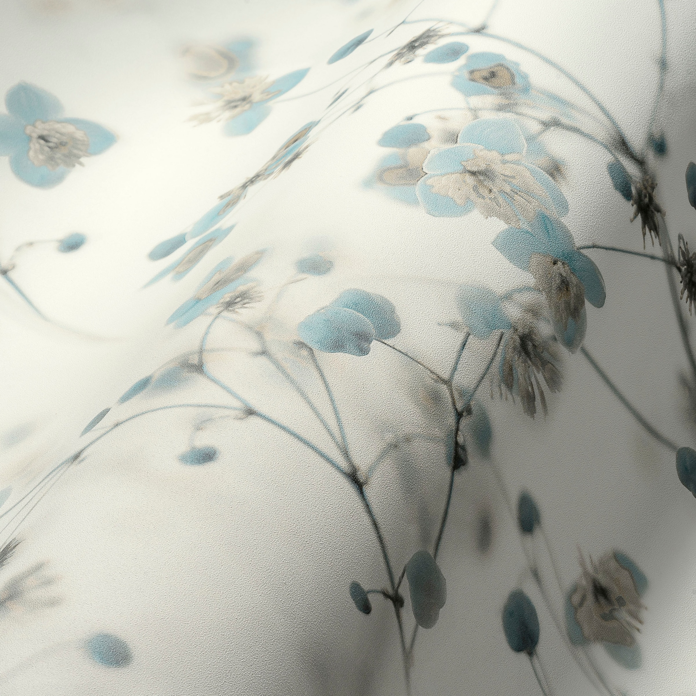 A.S. Création Vliestapete »PintWalls Blümchen 3D Effekt«, matt-gemustert-neutral, Florale Tapete Florale Tapete Tapeten Wohnzimmer Schlafzimmer Küche