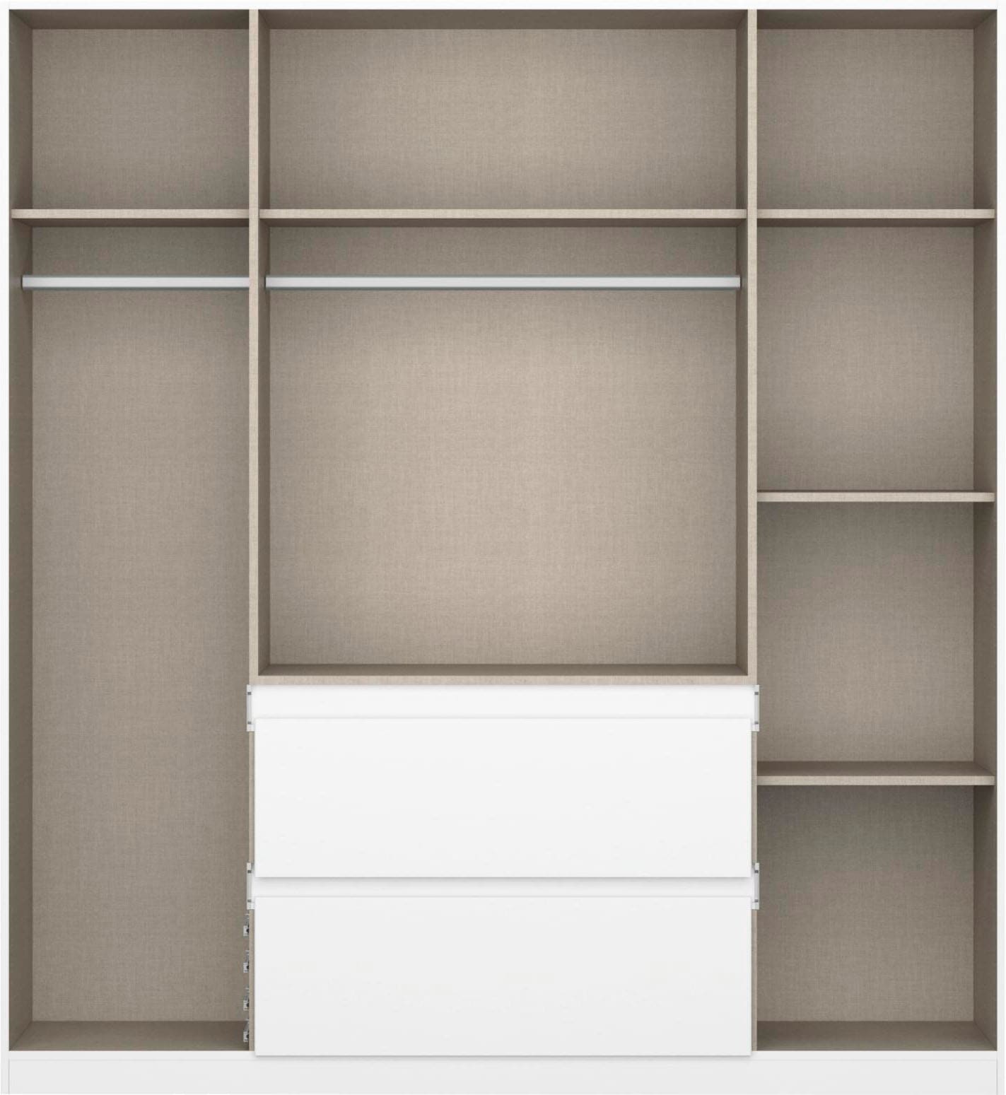 rauch Schrank-Set »Kleiderschrank Schrank Garderobe Wäscheschrank Ankleide NIDDA« Set, Größe 298x208 cm, 