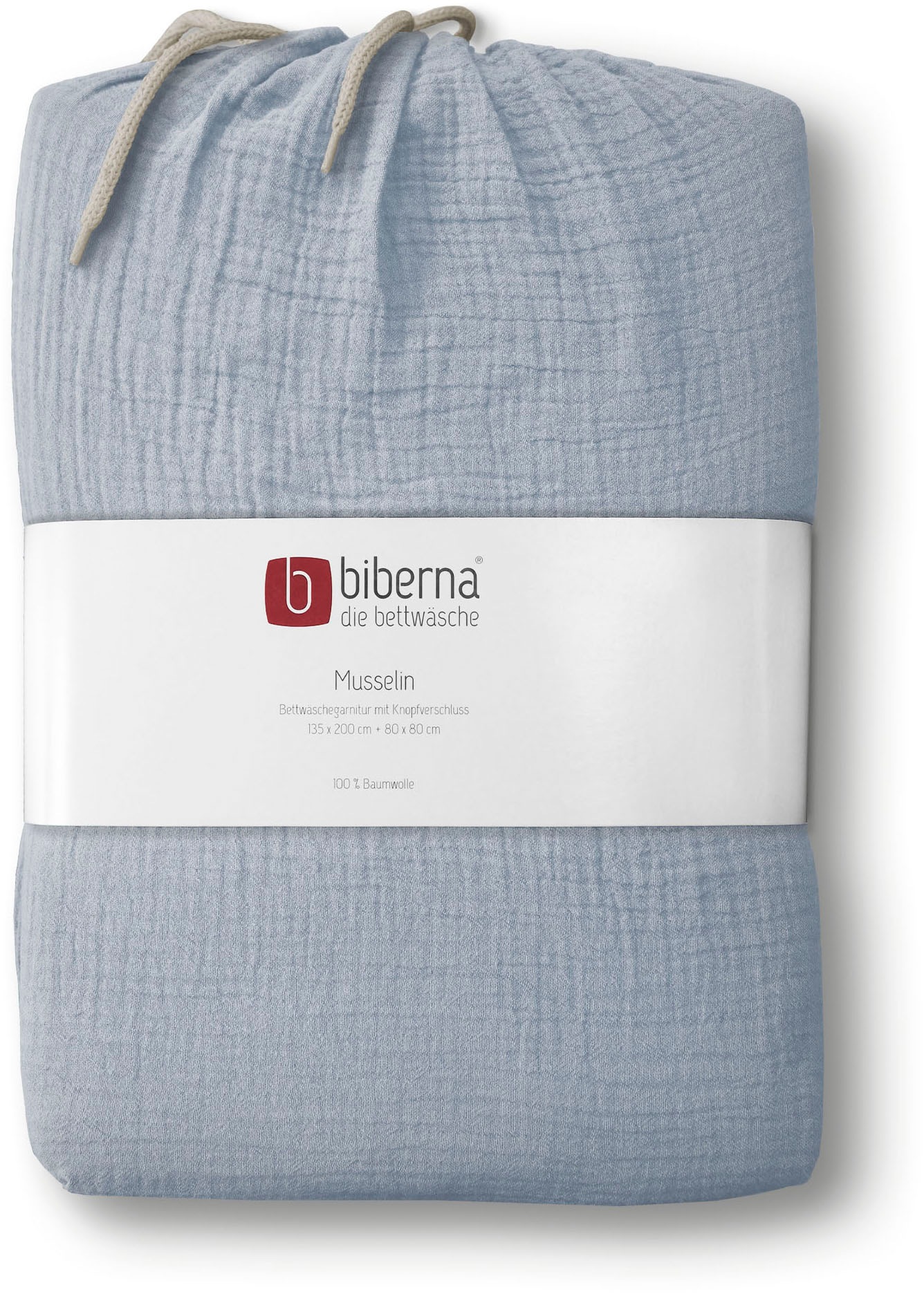 Biberna Bettwäsche »Thea«, (2 tlg.), feines, weiches + leichtes Gewebe aus 100% Baumwolle,Sommer