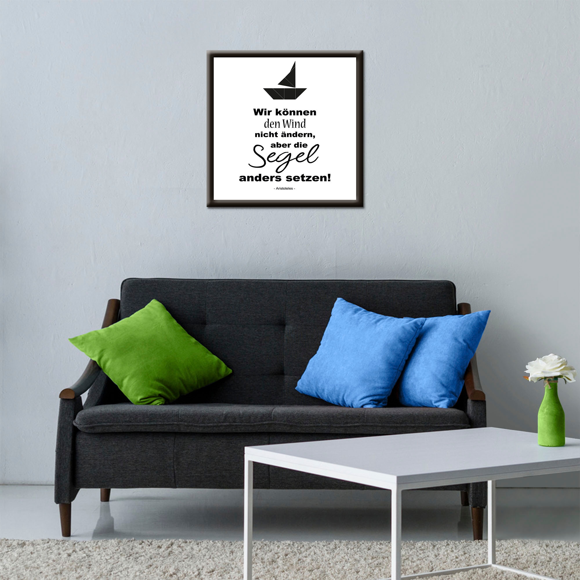 Artland Wandbild "Wind nicht ändern, Segel anders setzen", Sprüche & Texte, günstig online kaufen