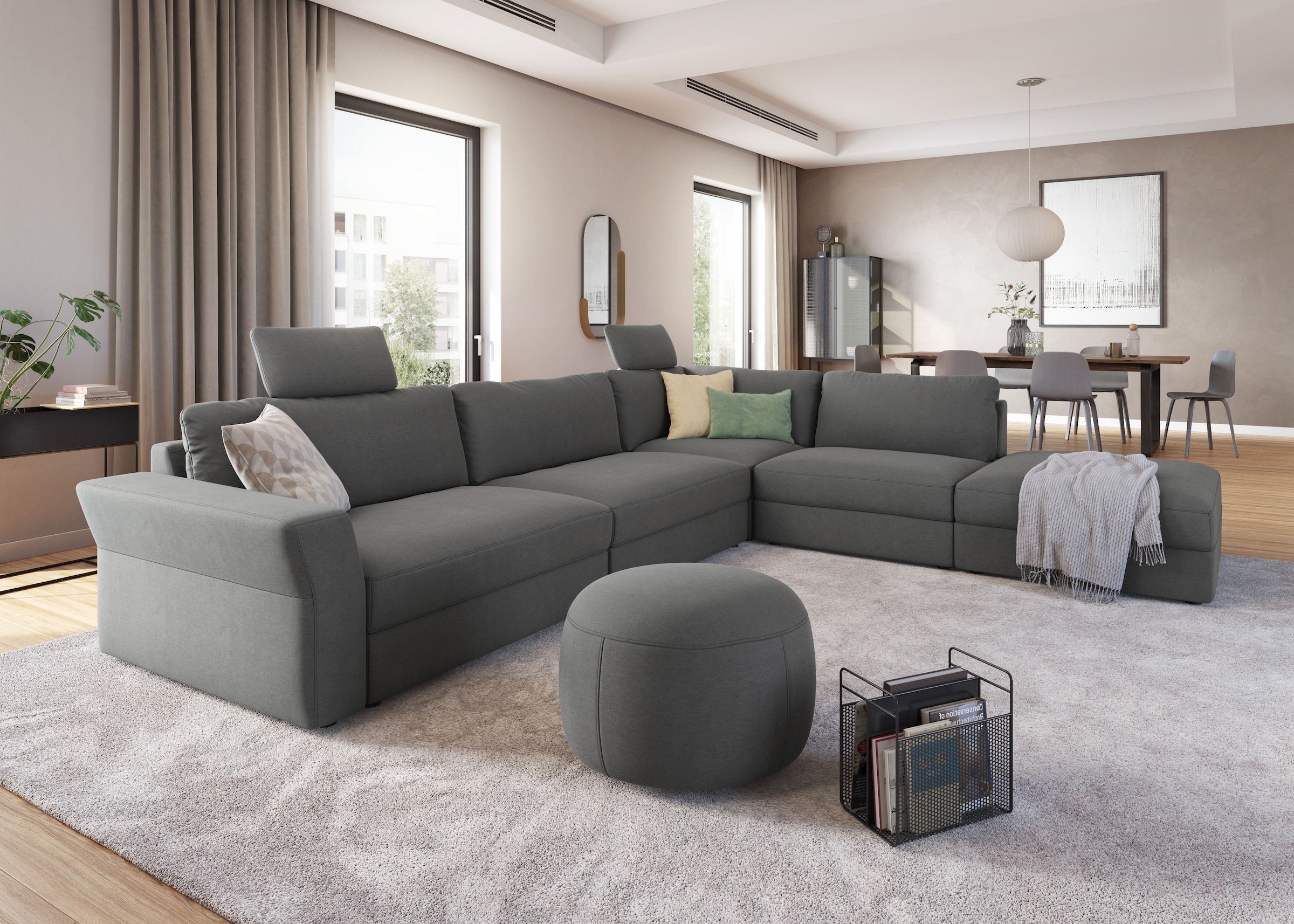 sit&more Hocker »Cadabra«, Rundhocker, Durchmesser Sitzfläche 64 cm oder 104 cm