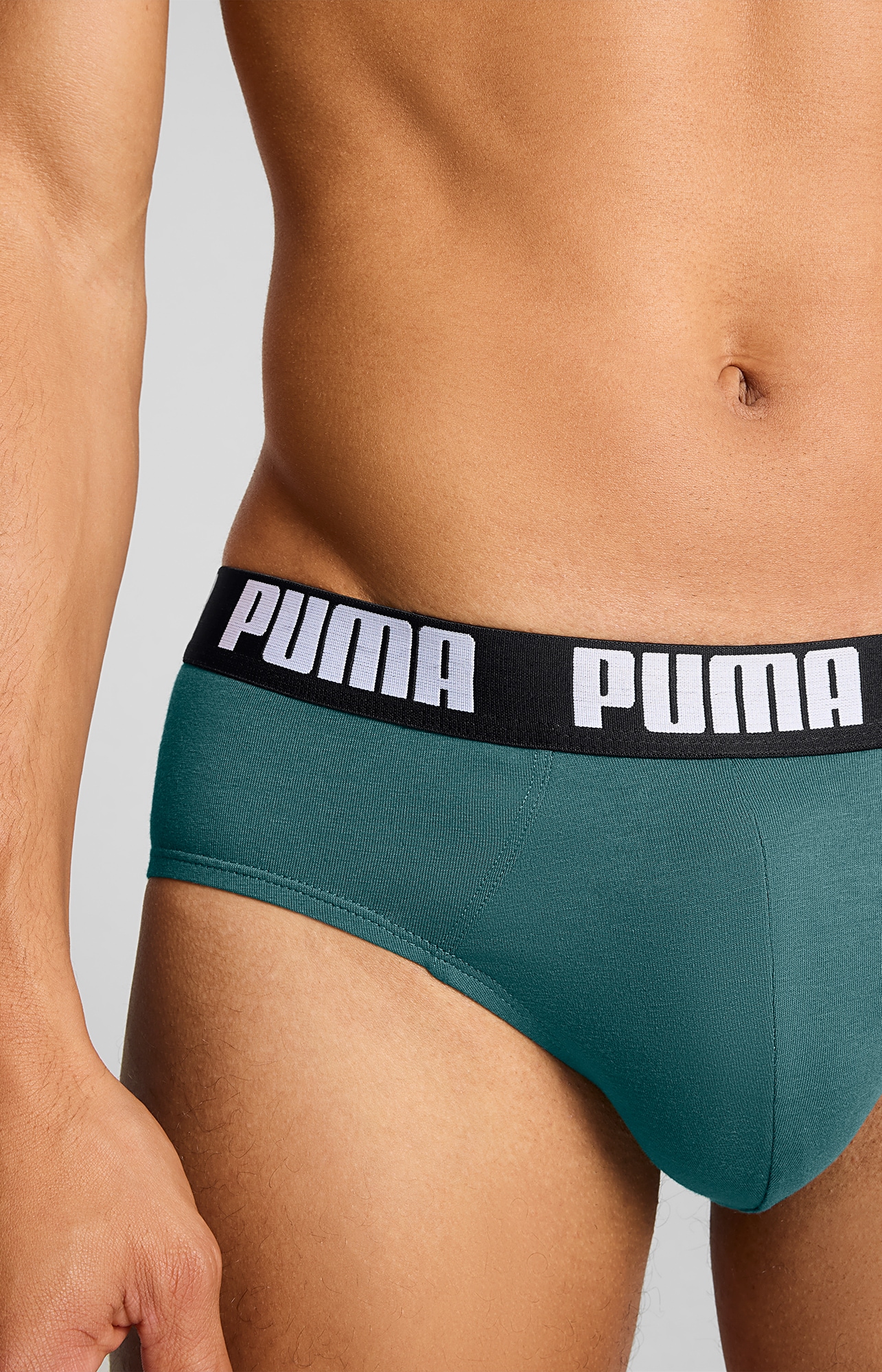 PUMA Slip »PUMA MEN EVERYDAY BRIEFS« 2er Pack,  mit Logobund