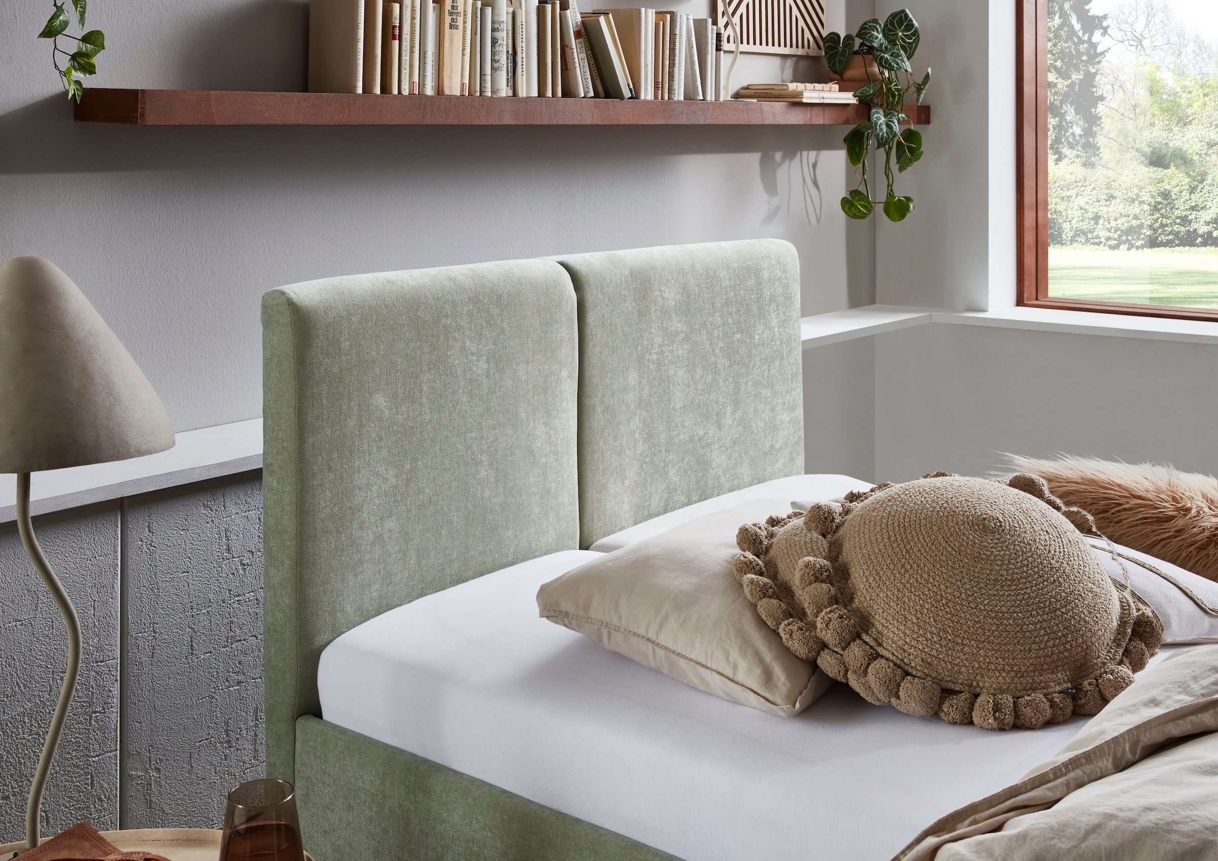 meise.möbel Polsterbett »Piano, in verschiedene Farben und Breiten erhältlich« wahlweise mit schwarzem oder eichefarbigem Holzfuß