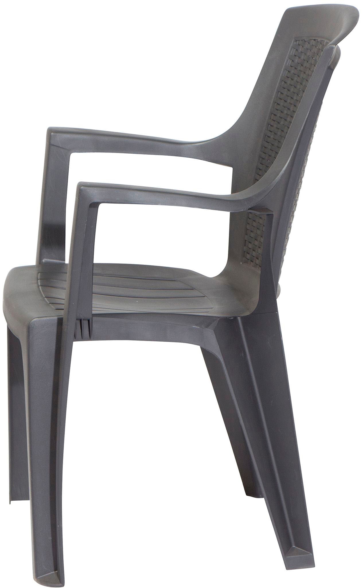 Progarden Garten-Essgruppe »Eden / King«, (Set, 3 tlg.), bestehend aus 2 Sesseln und 1 Tisch