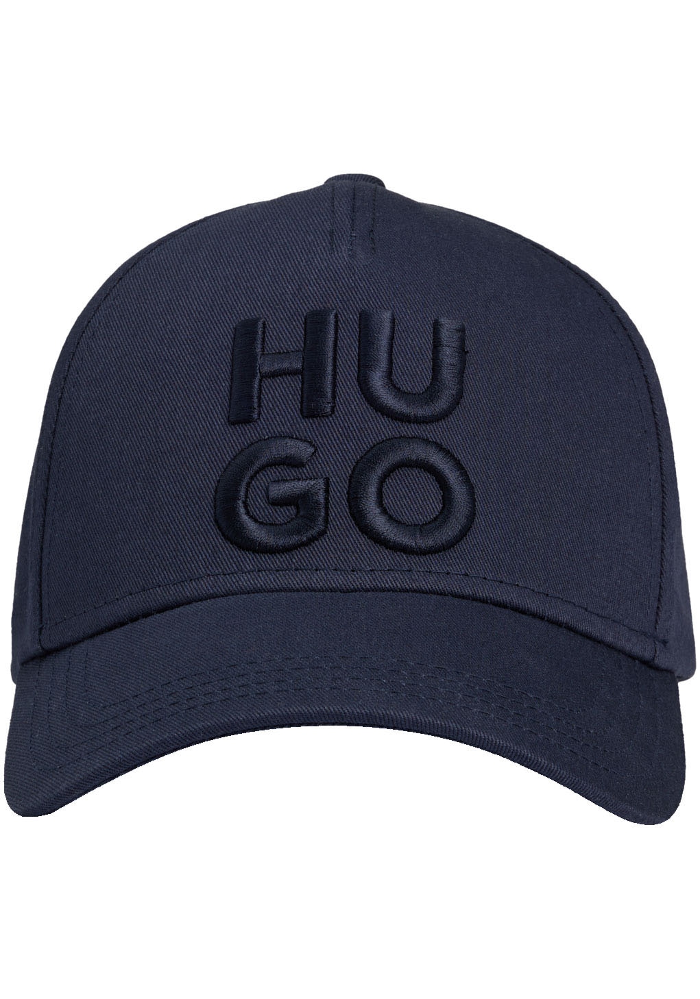 HUGO Fitted Cap »Jude-Stacked«, mit 3D Logostickerei, verstellbarer Verschluss