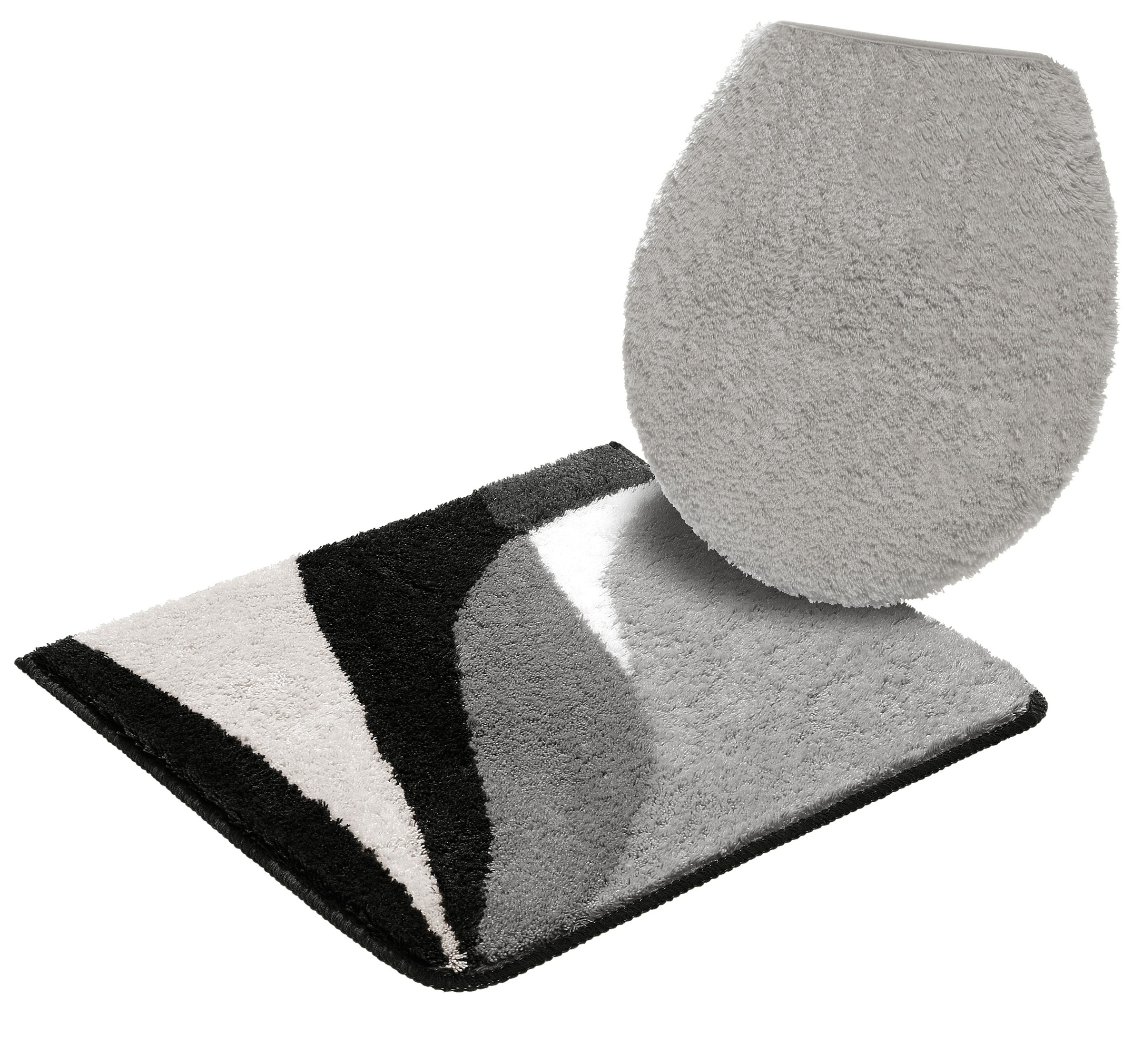 my home Badematte »Magnus, Badvorleger, Badezimmer Teppich«, rutschhemmend beschichtet, strapazierfähig-schnell trocknend, mehrfarbig, Badteppich, Badematten auch als 2 teiliges Set & rund